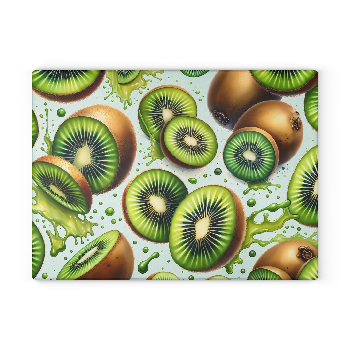 Tabla de cortar Kiwi Splash: Delicias verdes y picantes para tu cocina