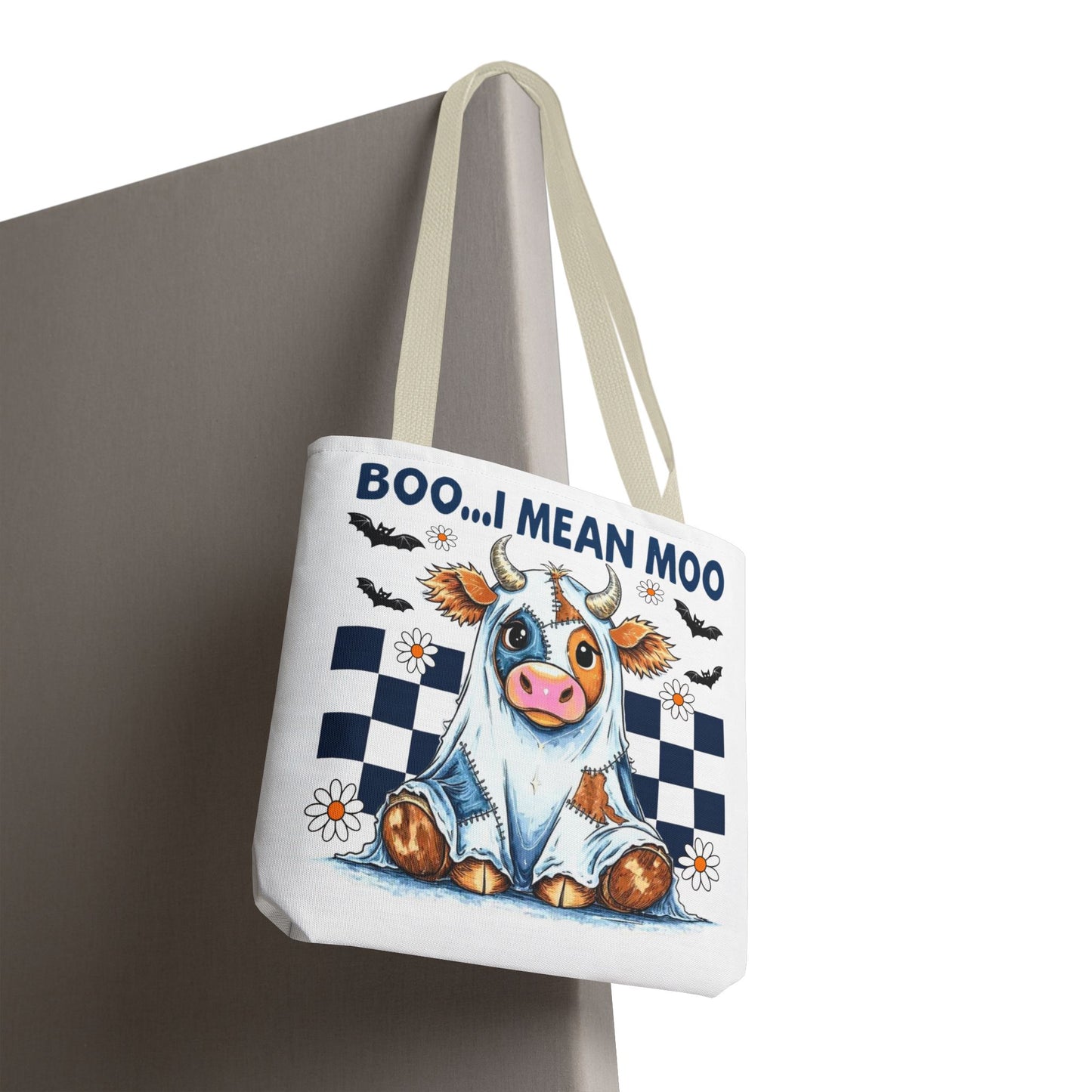 ๐ฎ Boo... I Mean Moo Cow Halloween Tote Bag โ Spooky Cute Farmhouse Fun ๐ป๐