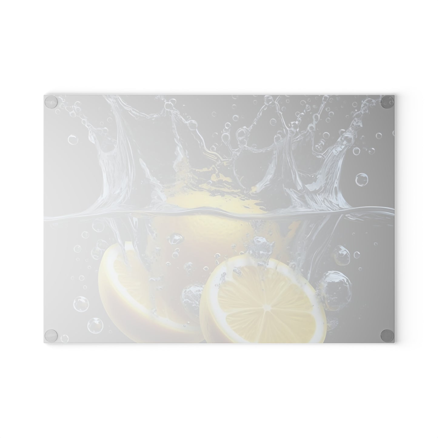 🍋 Lemon Splash Glass Cutting Board – Bright & Zesty Citrus Kitchen Style