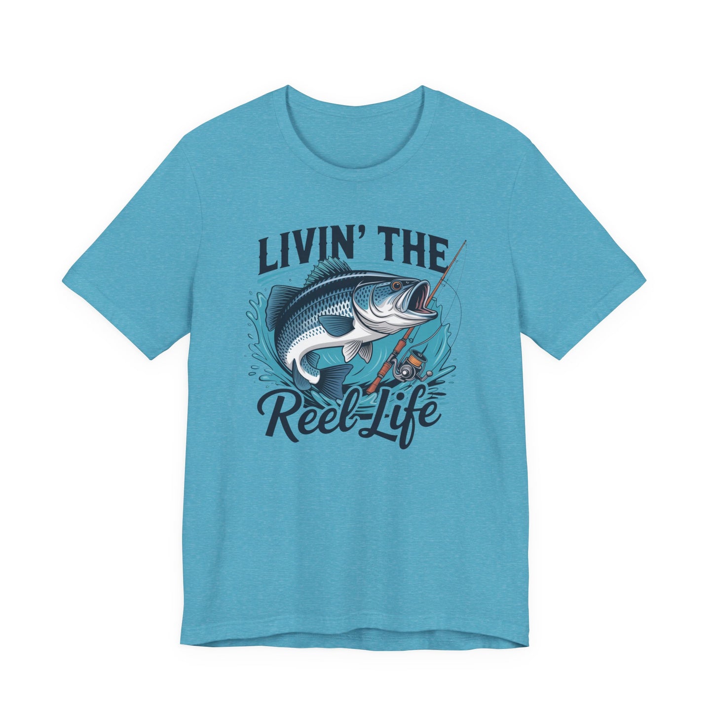 🎣 Livin’ the Reel Life Fishing T-Shirt – Perfect Gift for Anglers! 🐟