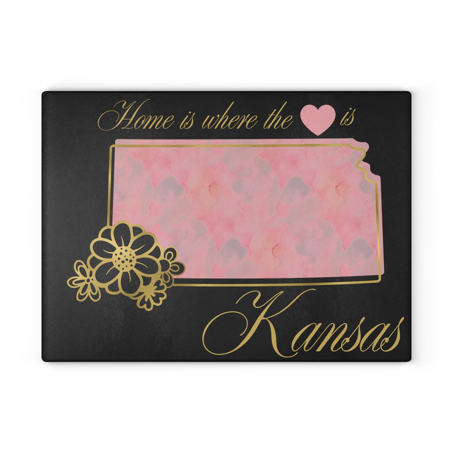 💗 Kansas State Cutting Board – Blushing Pride with Heartfelt Charm