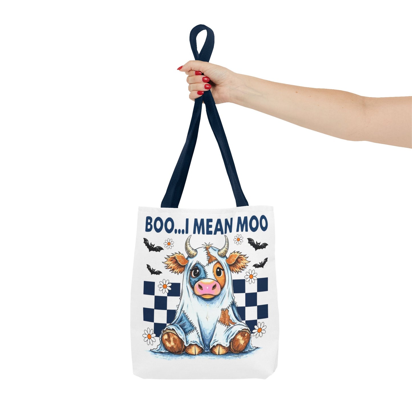 ๐ฎ Boo... I Mean Moo Cow Halloween Tote Bag โ Spooky Cute Farmhouse Fun ๐ป๐