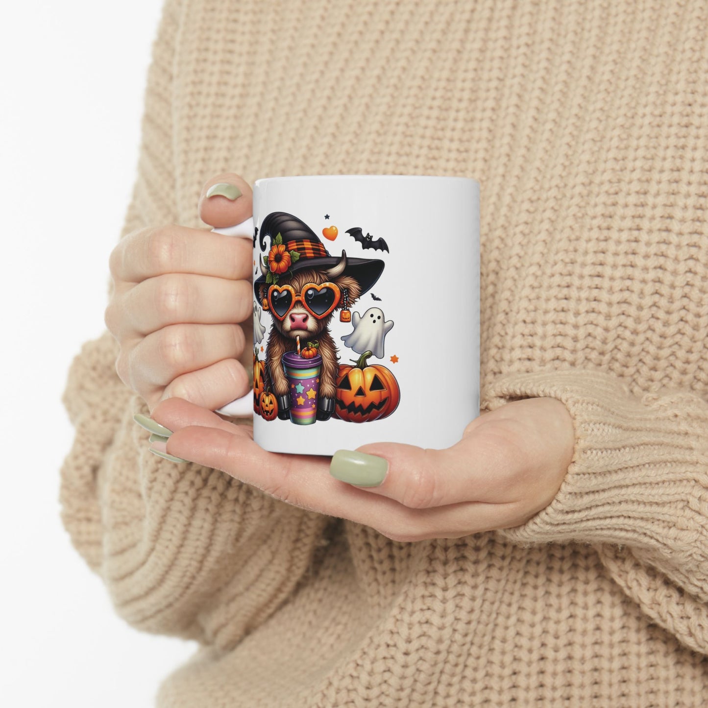 🎃 Highland Cow Halloween Mug – Spooky & Sweet Fall Sips 👻