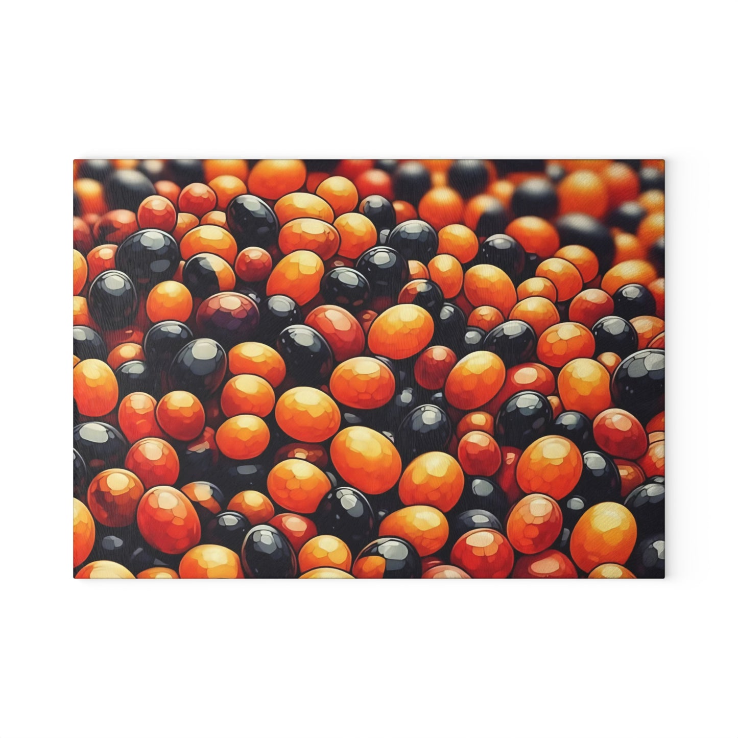 🍬🎃 Autumn Candy Burst Cutting Board – Sweet & Spooky Kitchen Vibes 🖤🧡