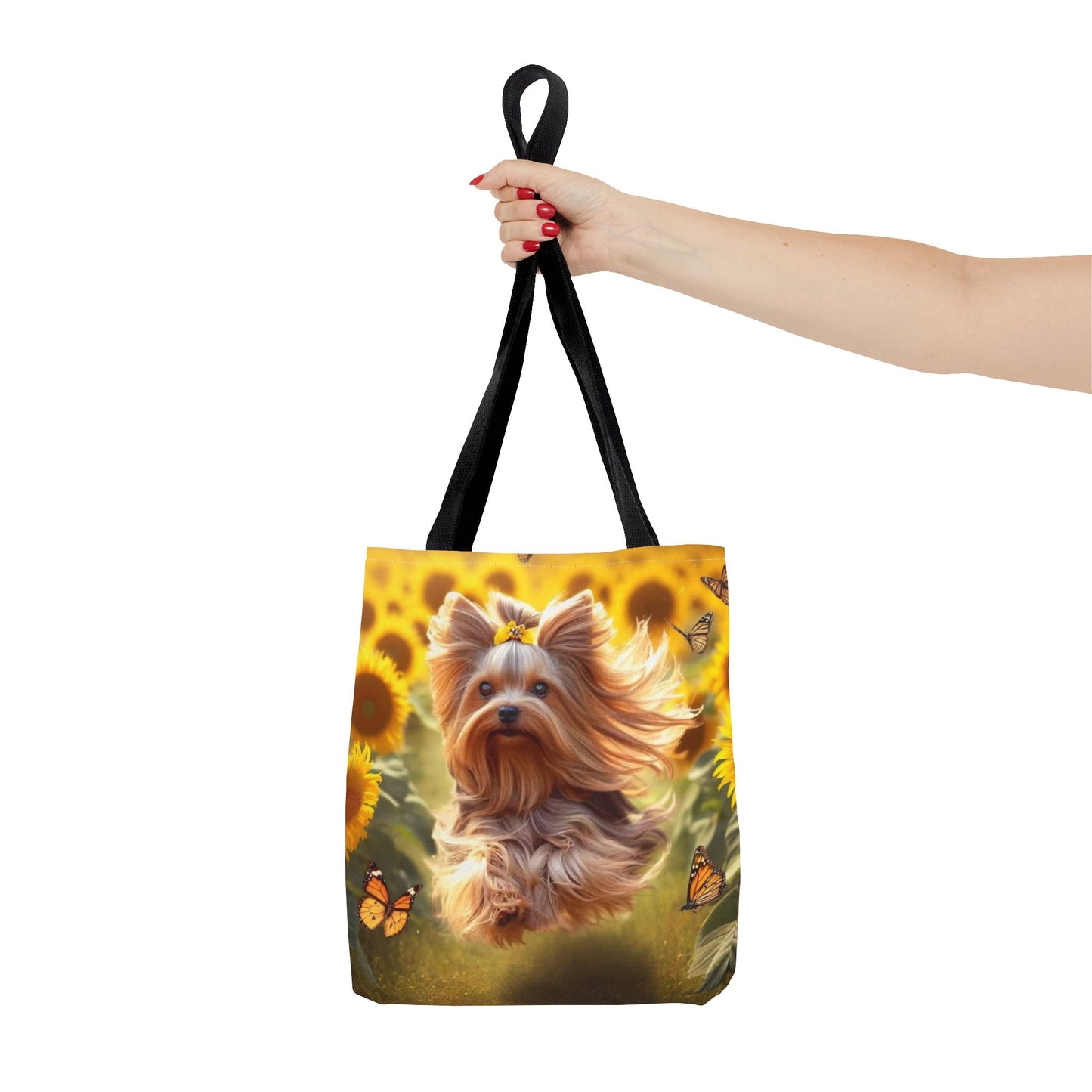 Adorable bolso de mano Yorkie: ¡perfecto para los amantes de los perros en movimiento!
