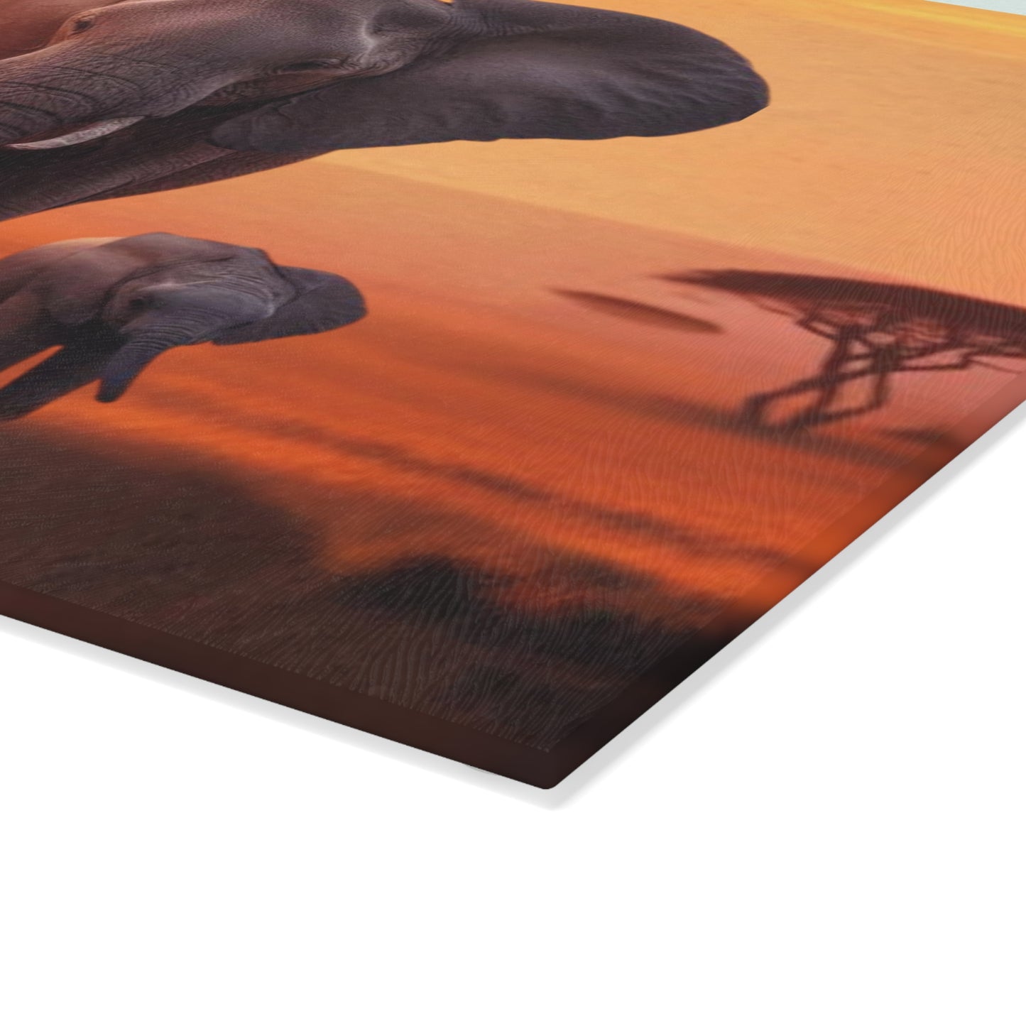 Tabla de cortar de elefante, elefantes bebés, decoración de vida silvestre, cocina con temática animal, regalo familiar, temática de safari, tabla de charcutería, amante de los elefantes