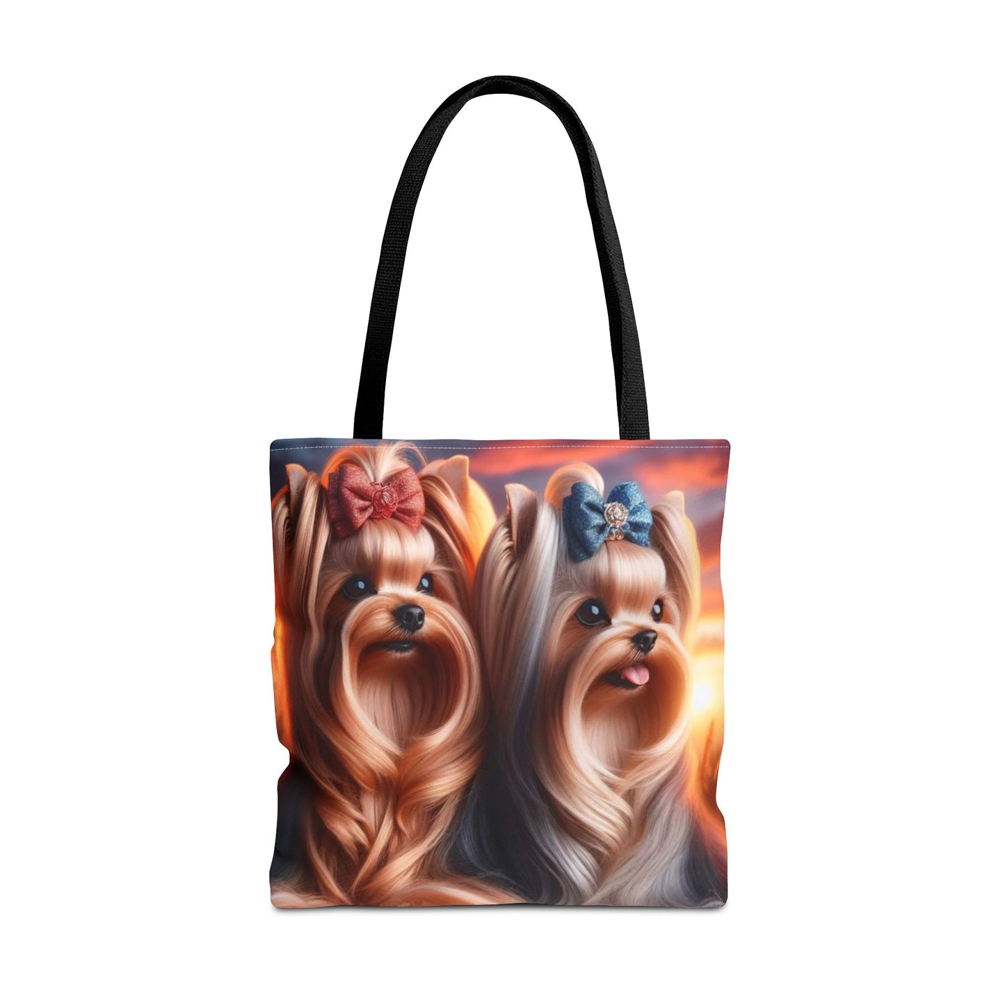 Bolsa de tela Yorkshire Terrier: un bonito regalo para amantes de los perros, bolsa de compras reutilizable, accesorio para amantes de las mascotas, elegante bolso de mano para uso diario.