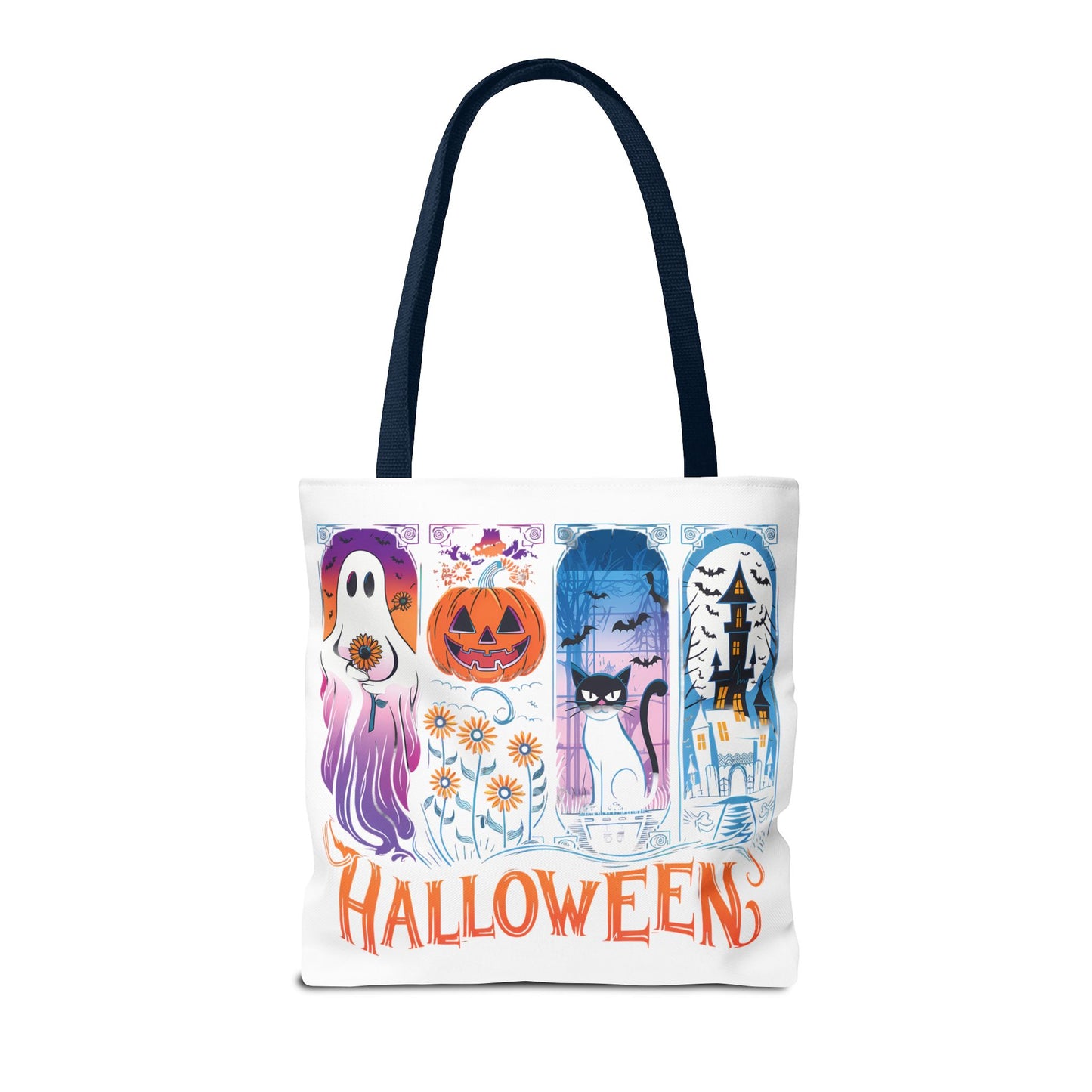 🎃 Haunted Halloween Tote Bag – Spooky Style with Autumn Vibes 👻