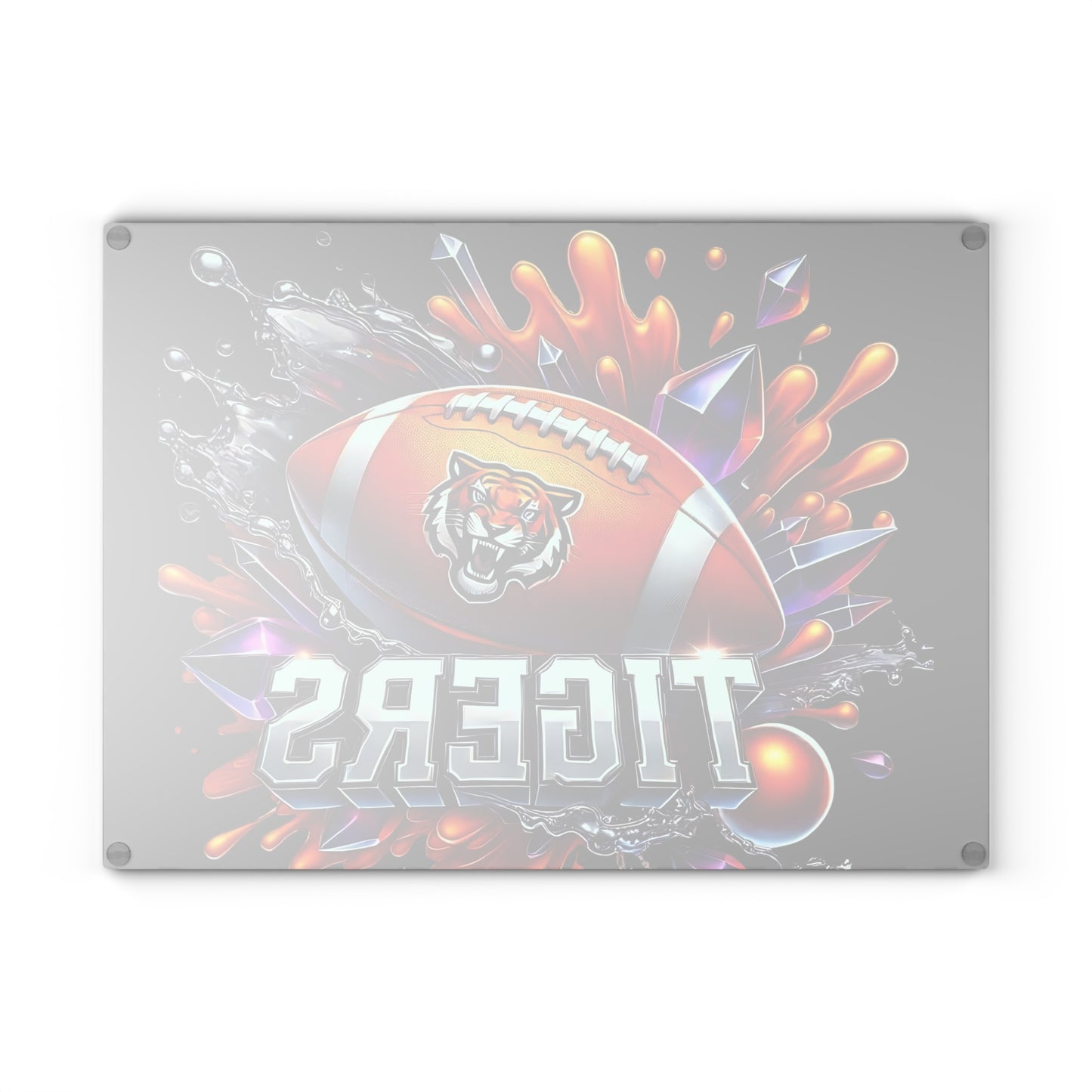 🐯 Fierce Jungle Cat Splash Cutting Board – Bold Wild Energy for Your Kitchen 💥