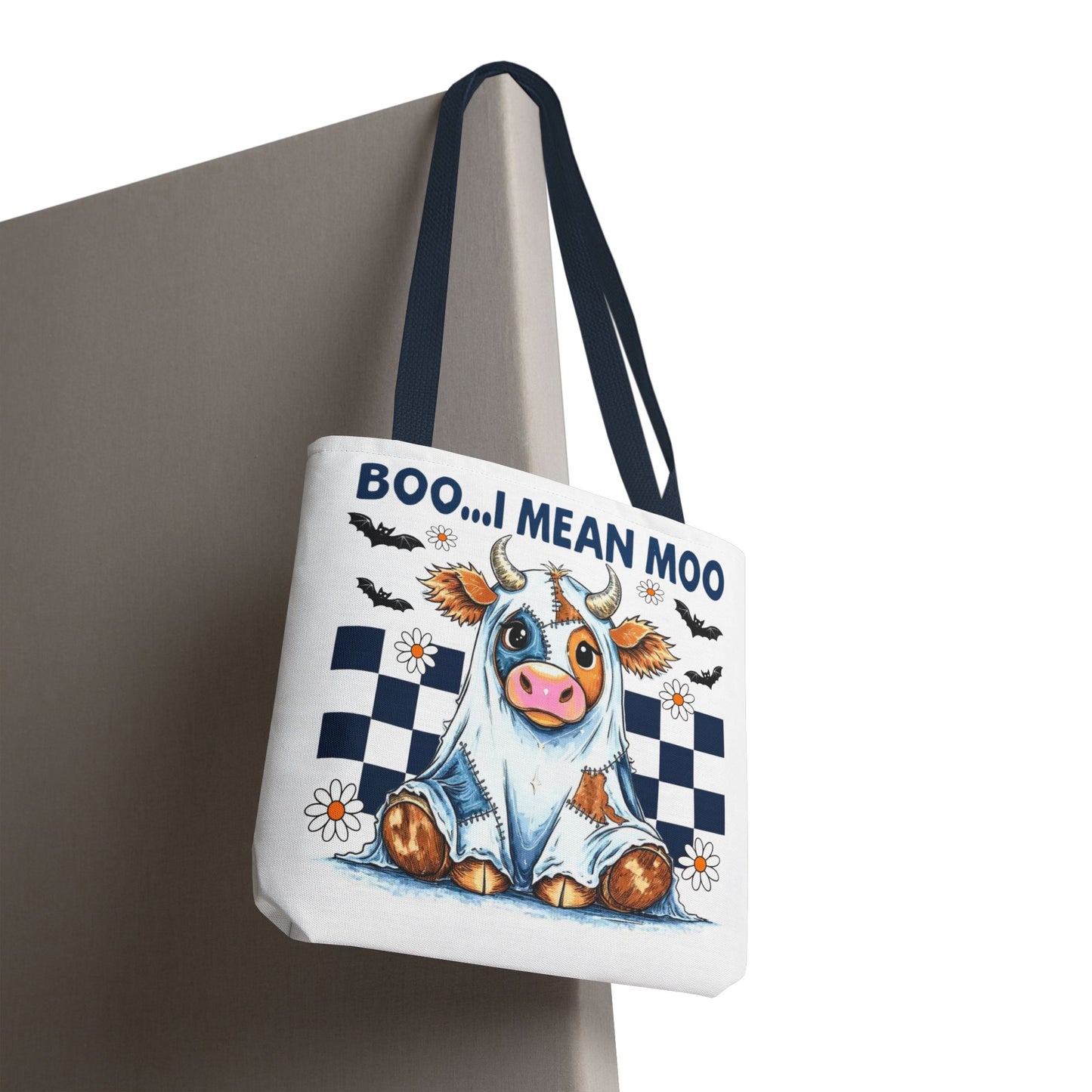 ๐ฎ Boo... I Mean Moo Cow Halloween Tote Bag โ Spooky Cute Farmhouse Fun ๐ป๐