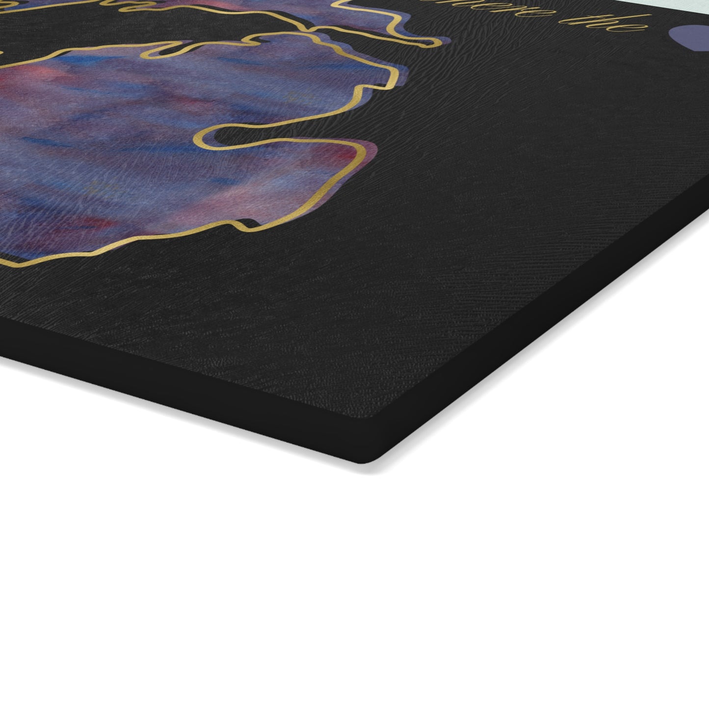💜 Michigan Floral Cutting Board – Bold Lakeside Beauty with Artistic Elegance 🌺