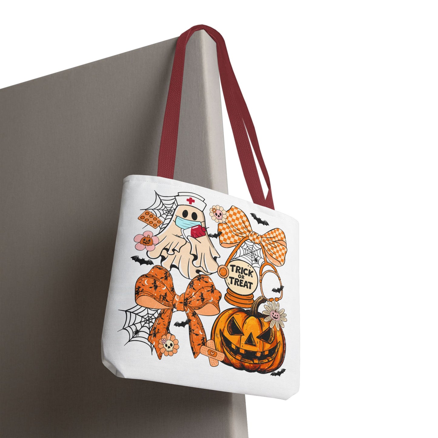 ๐ฉบ Nurse Ghost Tote Bag โ Spooky Season Meets Healthcare Heroes ๐ป๐