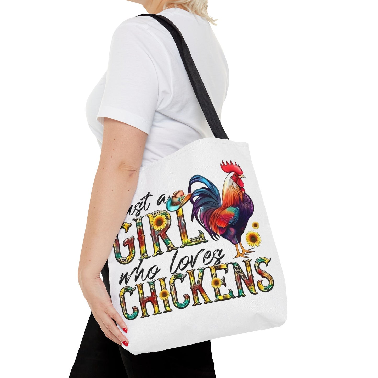 🐔 Solo una chica que ama las gallinas: Bolsa de tela estilo granja para amantes de las gallinas