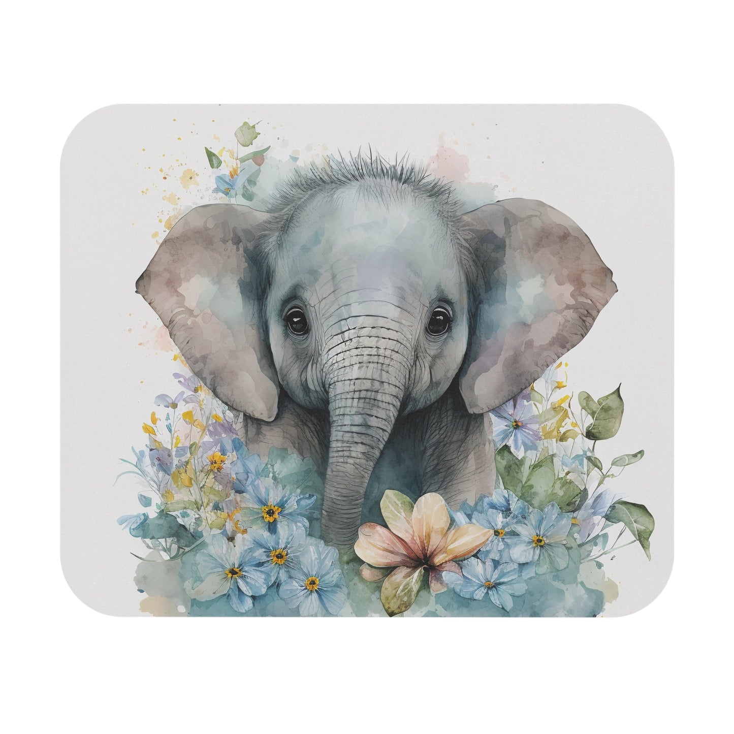 Alfombrilla de ratón con diseño de elefante majestuoso: accesorio de escritorio duradero y elegante