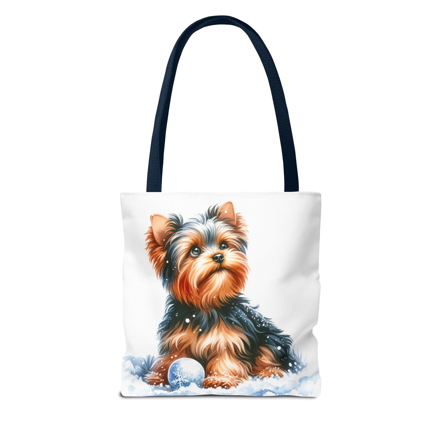 ❄️ Yorkie in Snow Tote Bag – Winter Cuteness with a Side of Sass 🐾👜