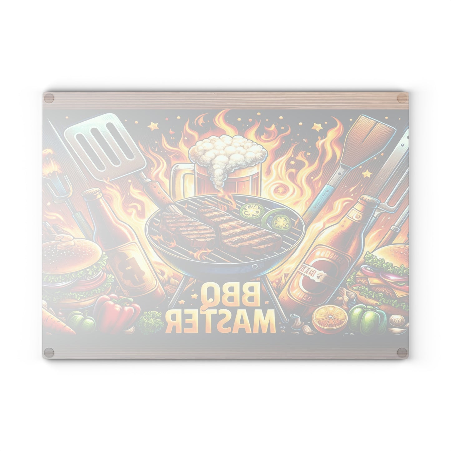 🔥 BBQ Master Cutting Board – Sizzling Style for the King of the Grill
