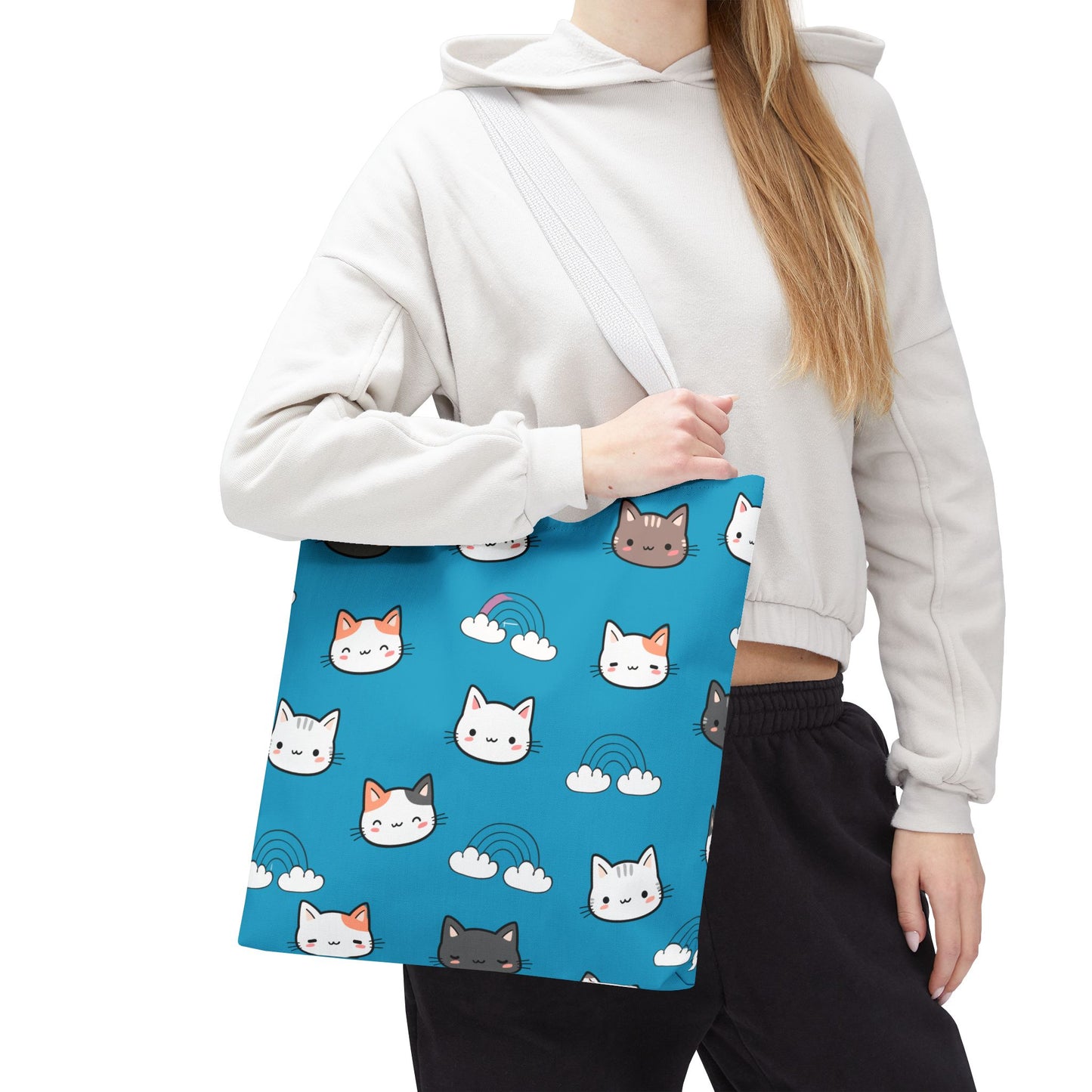Bolsa de mano para gatos, regalo para amantes de los gatos, bolsa reutilizable, bolsa para mamá gata, ecológica, bolsa con estampado animal, diseño de gatito lindo, amante de las mascotas