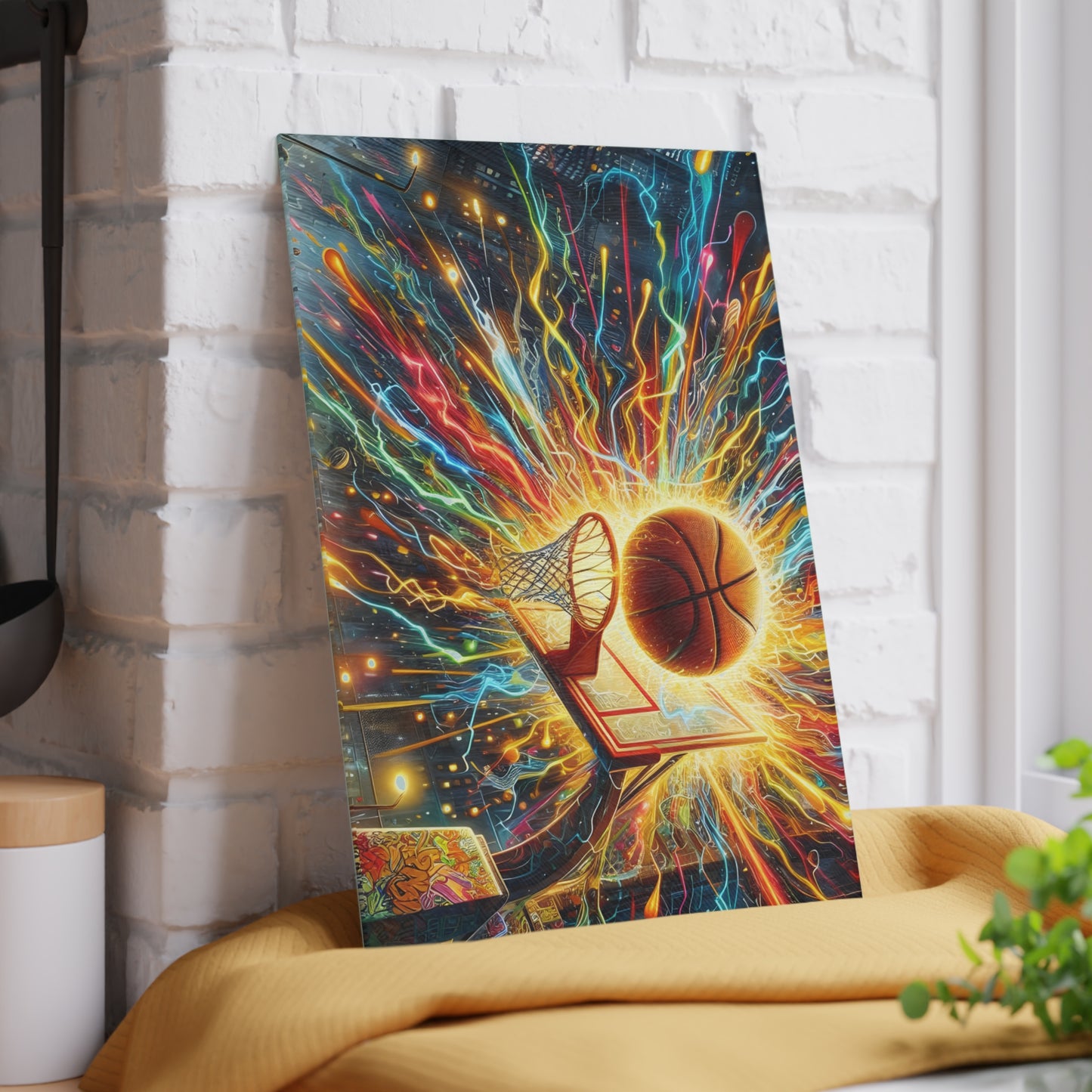 ๐๐ฅ Basketball Explosion Cutting Board โ Slam Dunk Style for Your Kitchen ๐จ