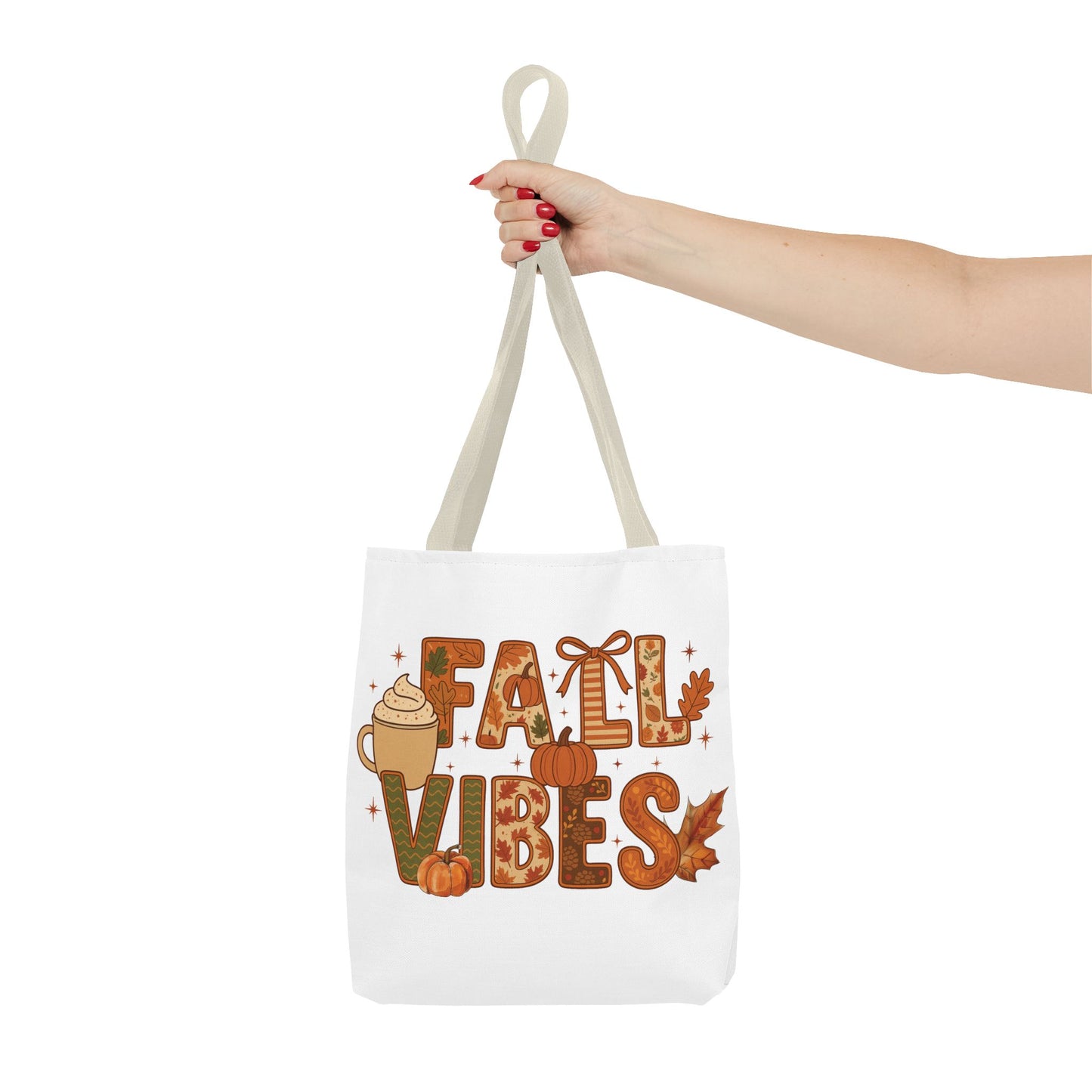 🍁 Fall Vibes Tote Bag – Cozy Comfort for Your Autumn Adventures 🎃☕