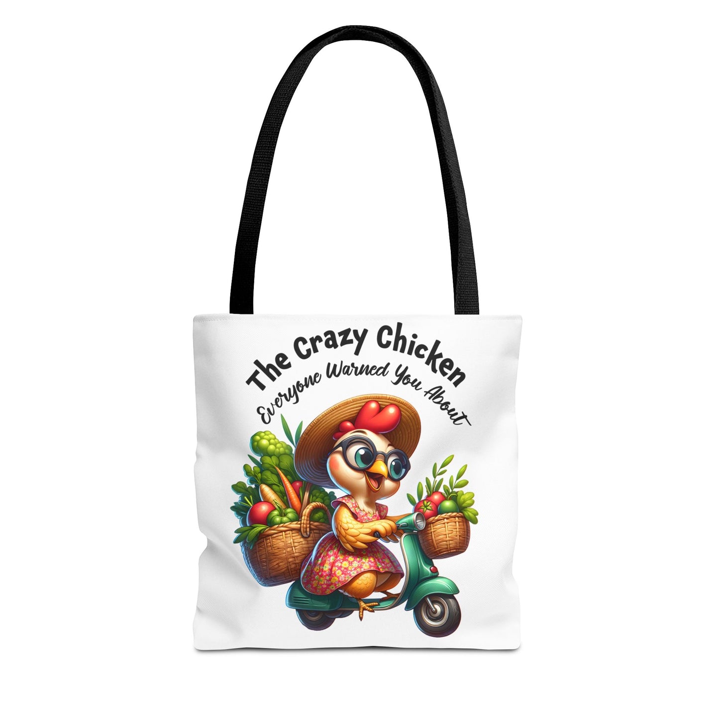 Bolsa de compras divertida con diseño de pollo: un encantador diseño de granja fresca 🐔