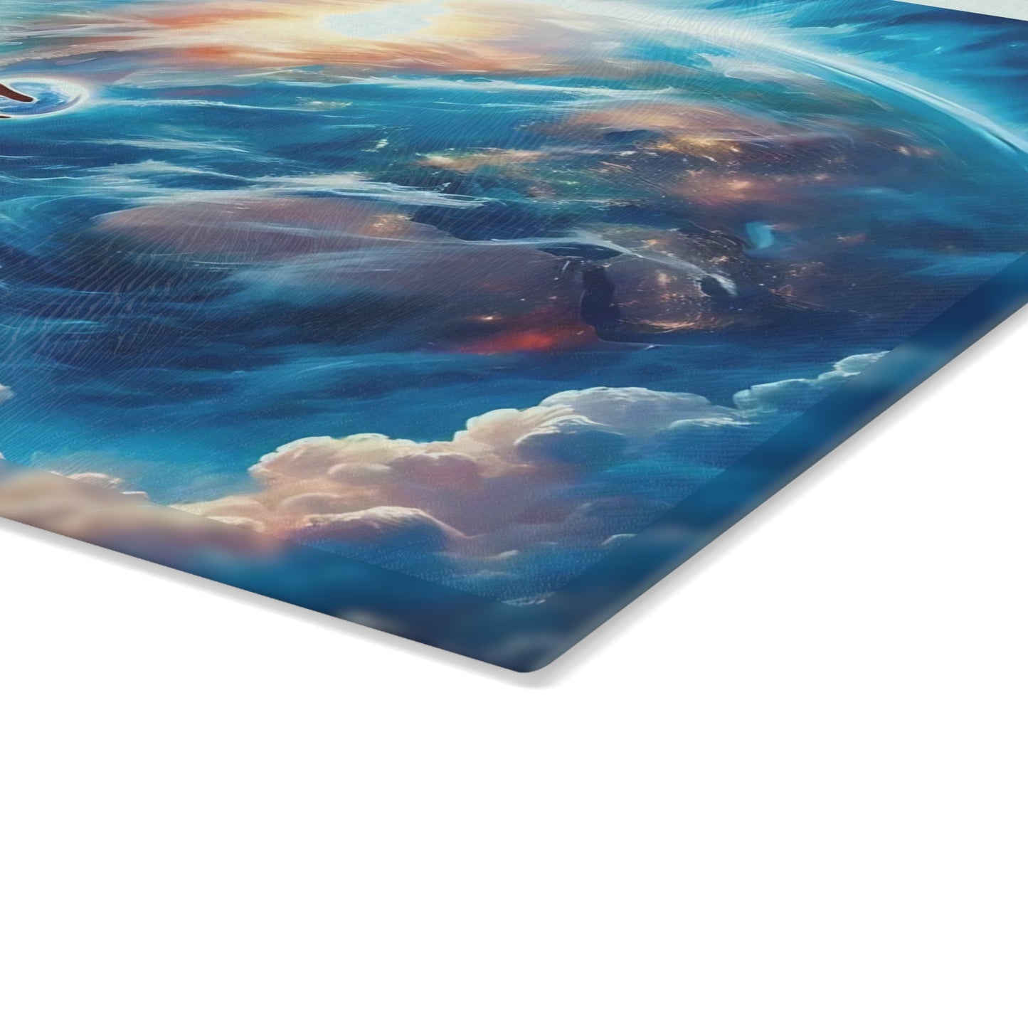 Tabla de cortar de Jesús, tabla de charcutería, tabla de cortar única, tabla de cortar de vidrio templado, regalo de inauguración de la casa, tabla de cortar personalizada