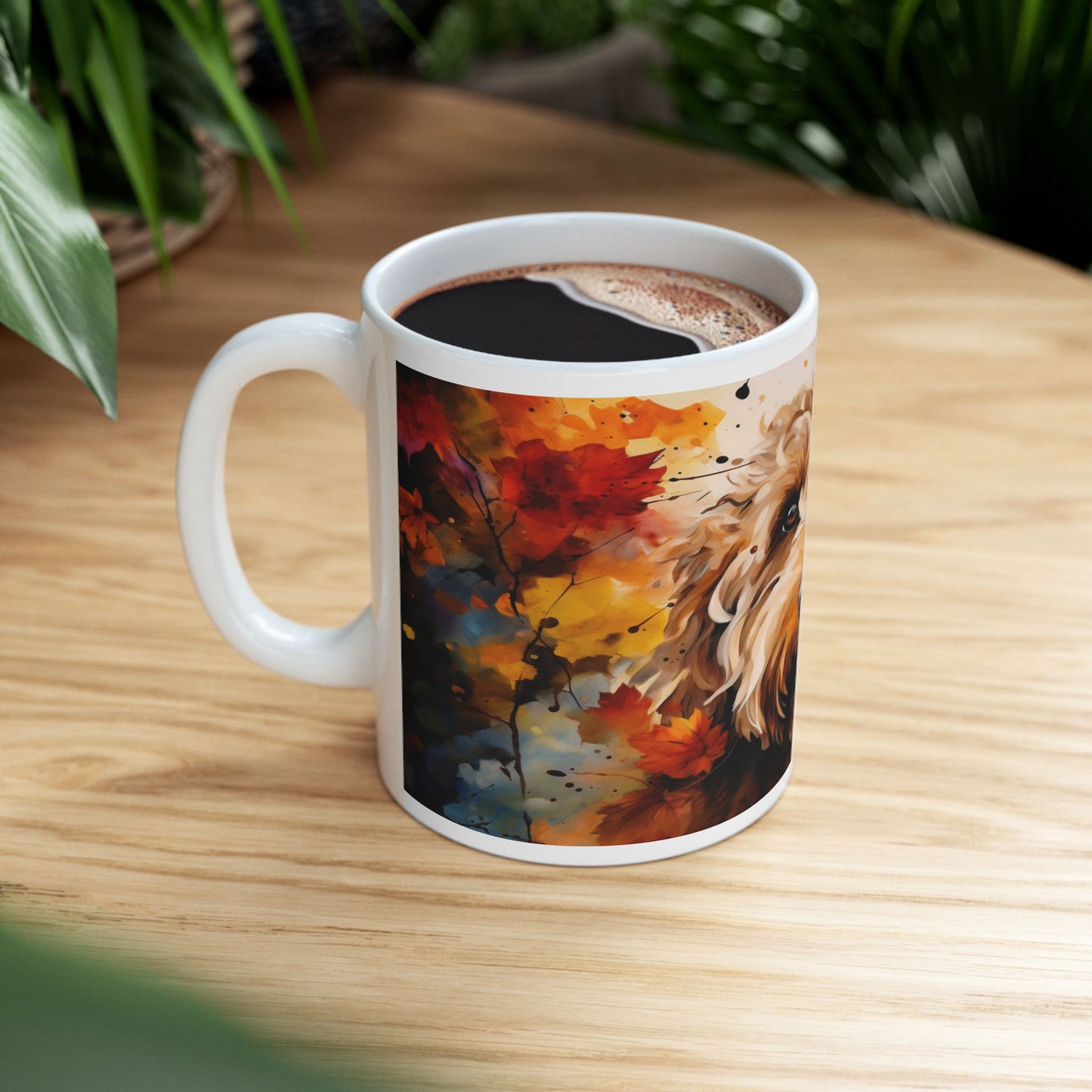Taza de Labradoodle: ¡Un toque colorido de alegría y amor!
