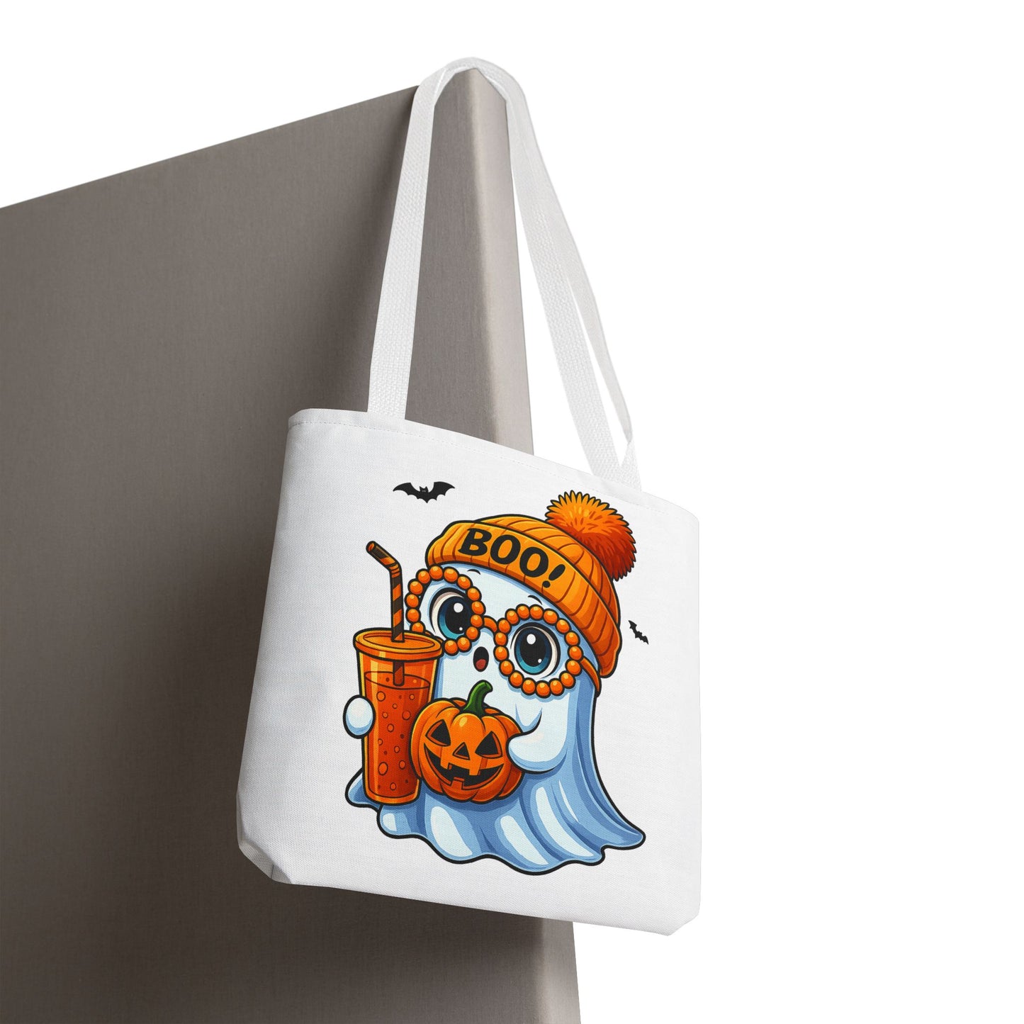 ๐ป Boo-tiful Ghost Tote Bag โ Spooky Cute Halloween Vibes ๐๐