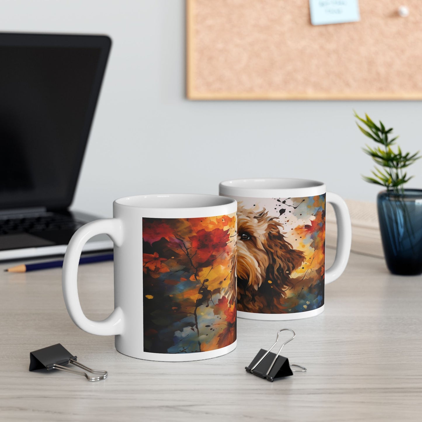 Taza de Labradoodle: ¡Un toque colorido de alegría y amor!