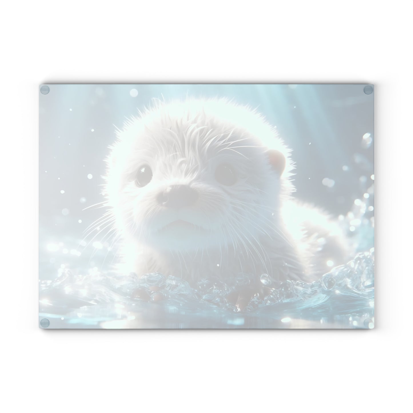 🌊 Baby Otter Splash Cutting Board – Adorable Ocean Charm for Your Kitchen