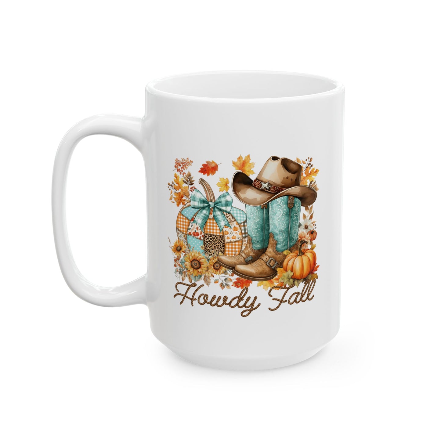 🤠 Howdy Fall Cowboy Mug – Western Charm Meets Autumn Glow 🍁🎃