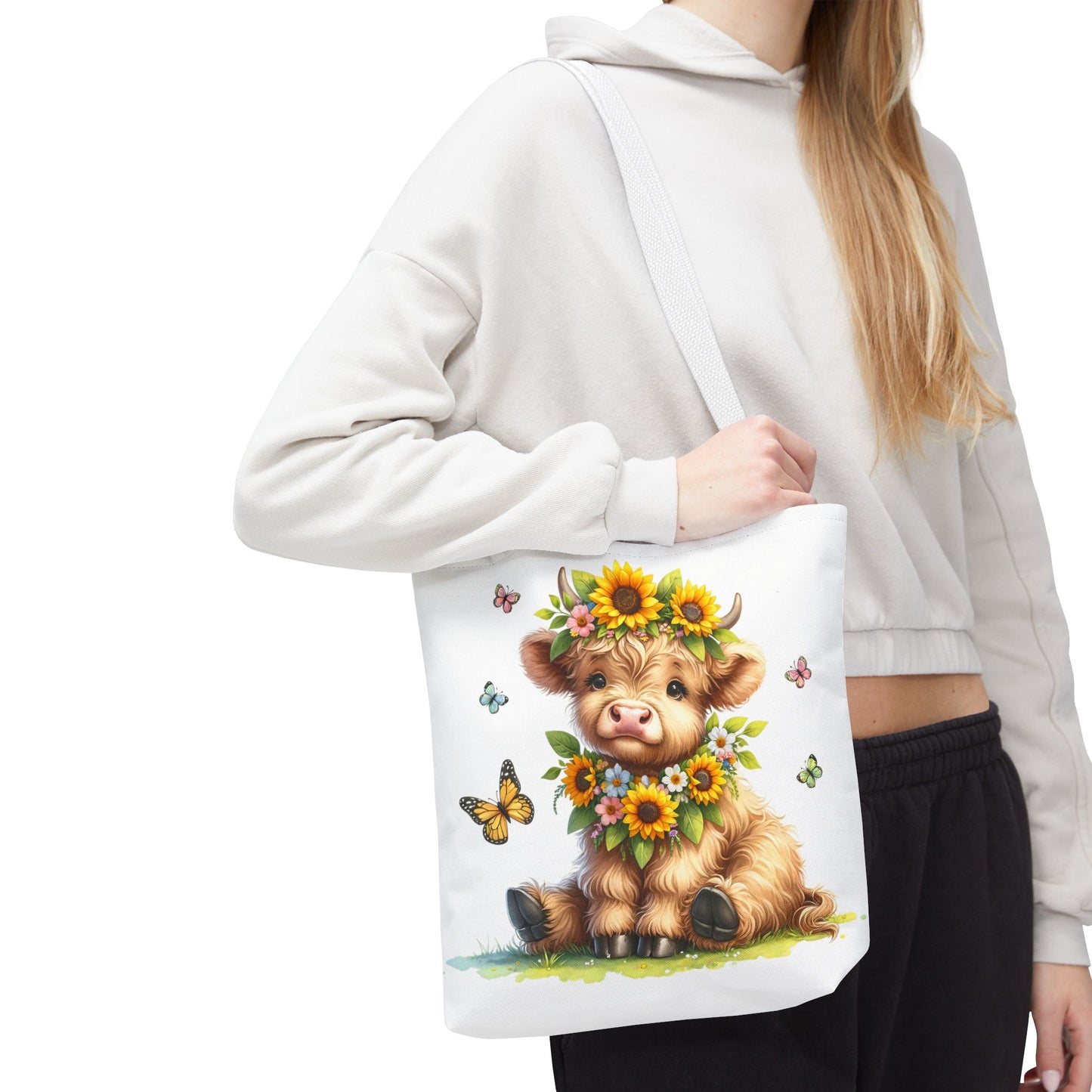 Bolsa de mano de vaca de las Tierras Altas, diseño de vaca bonito y elegante para amantes de los animales, perfecta para ir de compras, uso diario, regalo para entusiastas de las vacas y granjeros.