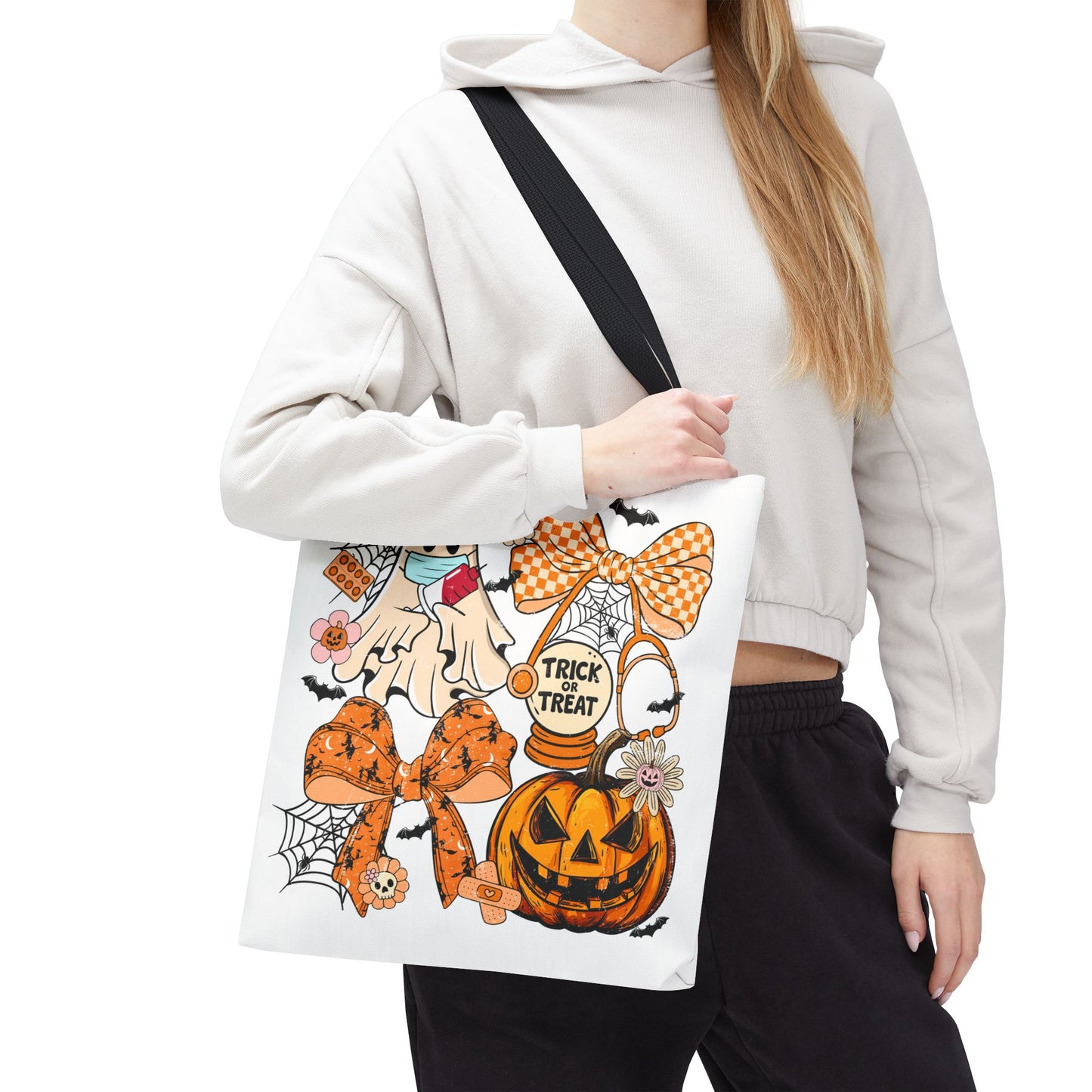 ๐ฉบ Nurse Ghost Tote Bag โ Spooky Season Meets Healthcare Heroes ๐ป๐