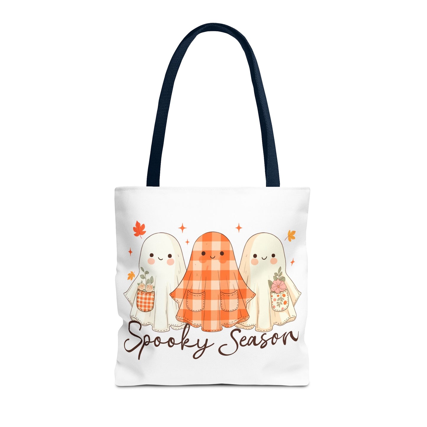๐ป Spooky Season Ghost Friends Tote Bag โ Cozy Fall Vibes with a Cute Twist ๐๐