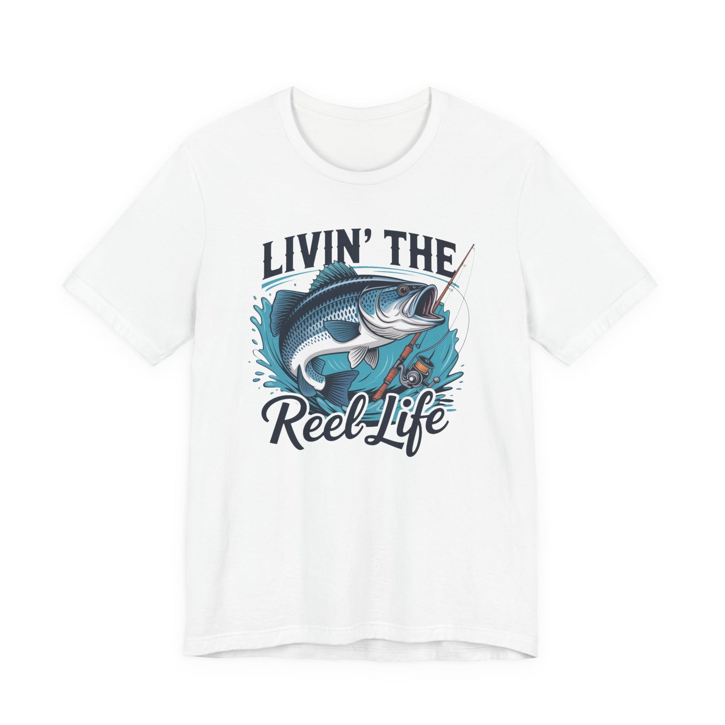 🎣 Livin’ the Reel Life Fishing T-Shirt – Perfect Gift for Anglers! 🐟