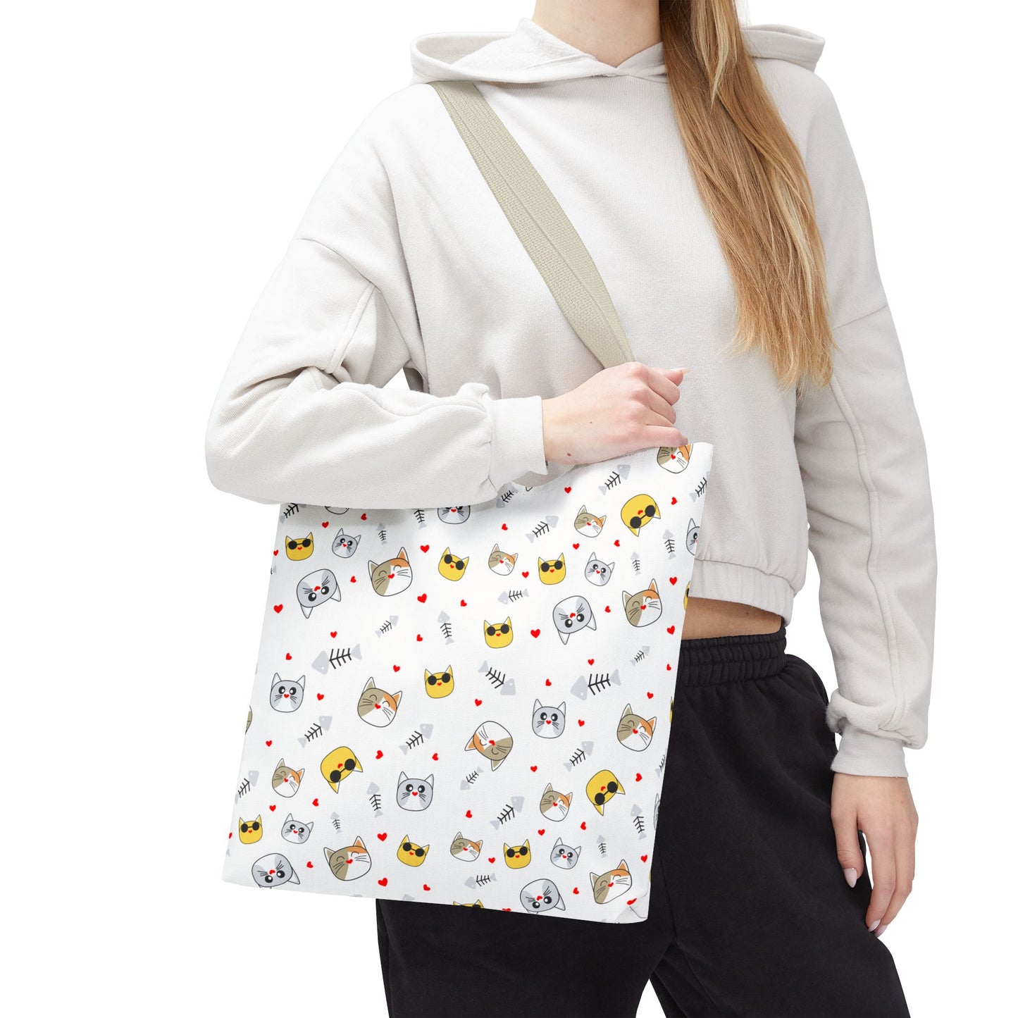Encantador bolso de mano para amantes de los gatos: duradero, espacioso y perfecto para ir de compras, trabajar o las aventuras cotidianas.