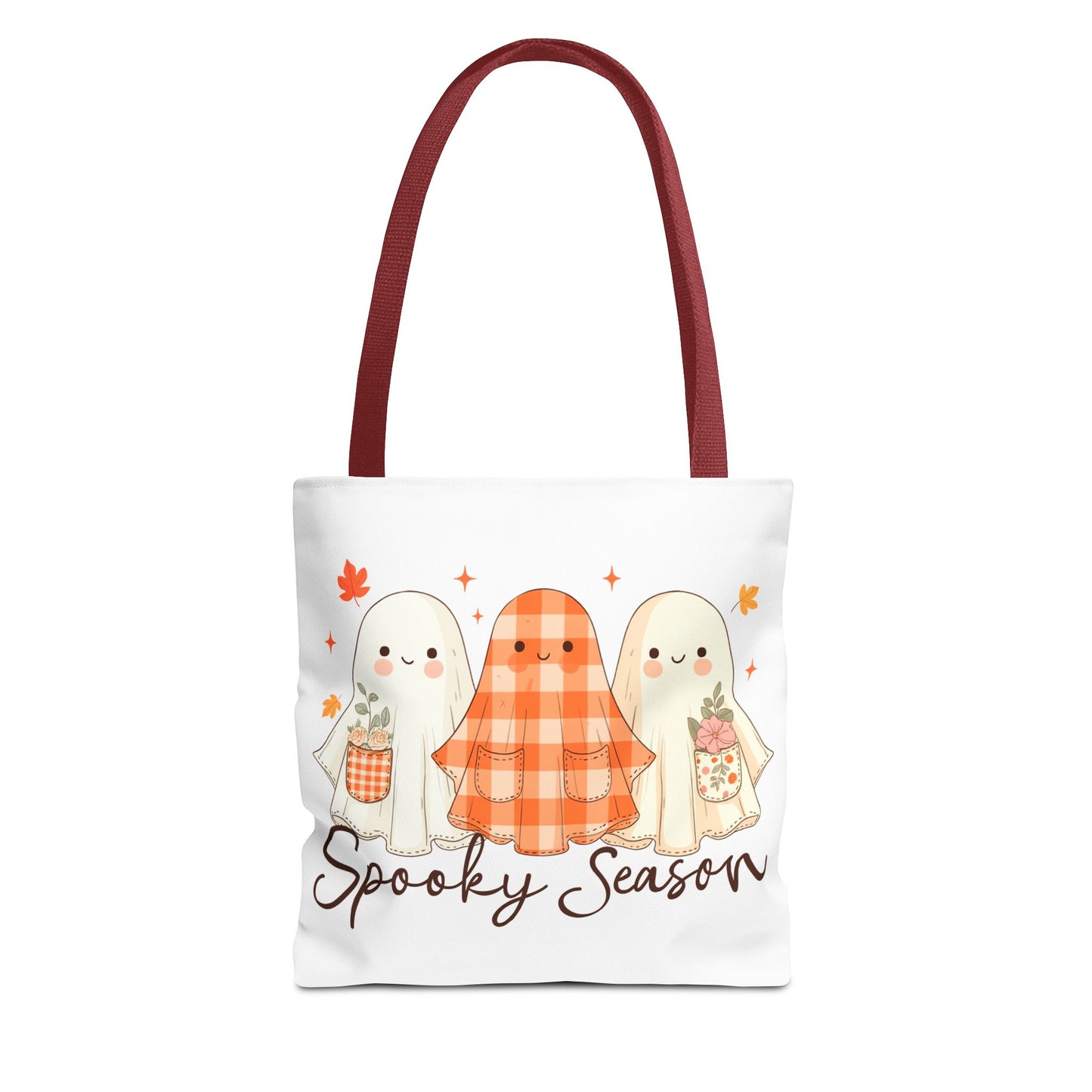 ๐ป Spooky Season Ghost Friends Tote Bag โ Cozy Fall Vibes with a Cute Twist ๐๐