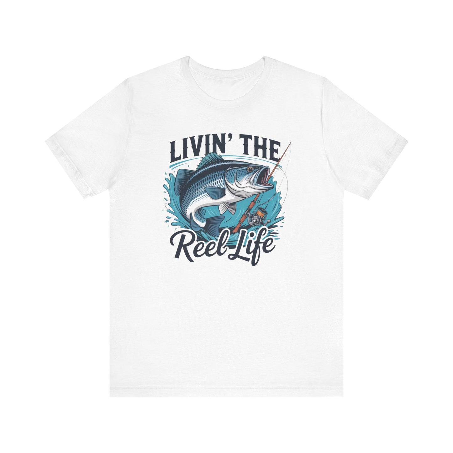 🎣 Livin’ the Reel Life Fishing T-Shirt – Perfect Gift for Anglers! 🐟