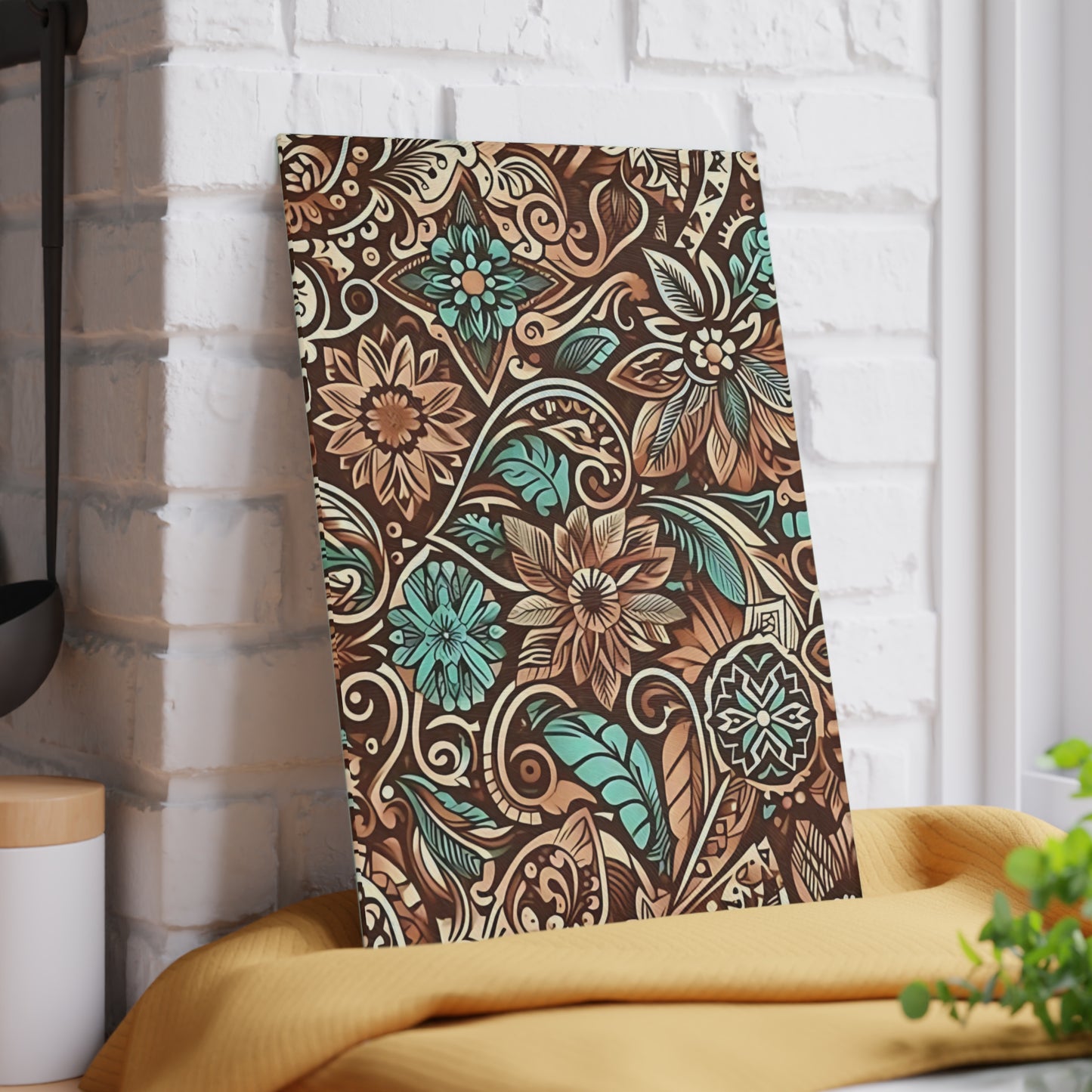 ๐โจ Rustic Floral Swirl Cutting Board โ Vintage Charm for Your Kitchen โจ๐ฟ