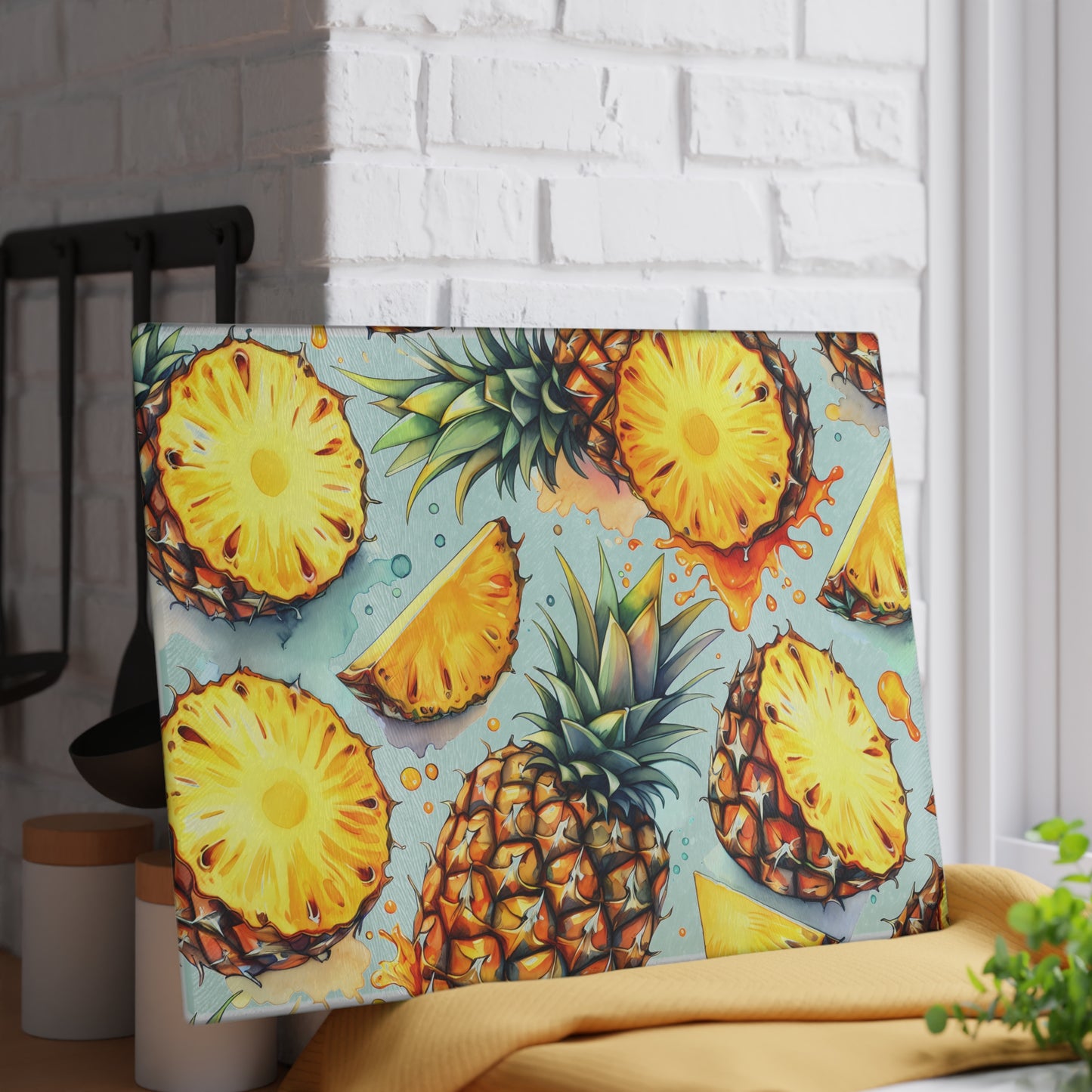 Tabla de cortar con diseño de piña: un toque isleño y jugoso para tu cocina