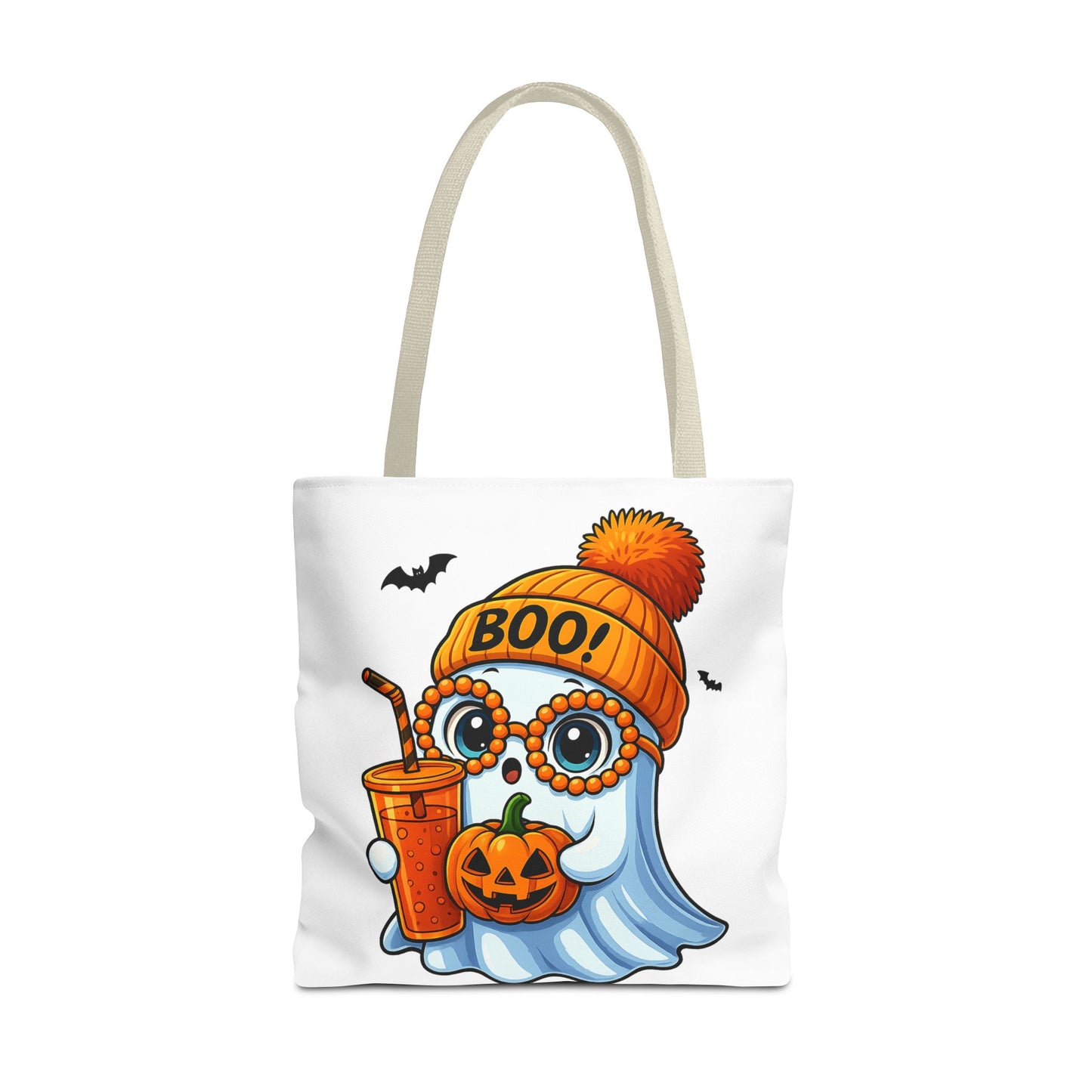๐ป Boo-tiful Ghost Tote Bag โ Spooky Cute Halloween Vibes ๐๐
