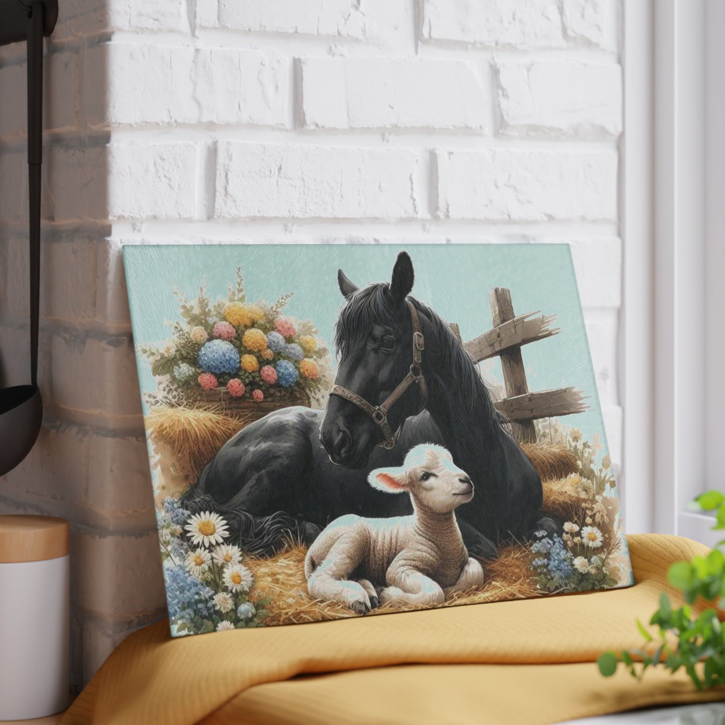 Horse cutting board, farm life decor, farmhouse design, nature-inspired gift, horse lover gift, rustic home accents Charcuterie Board, Lamb