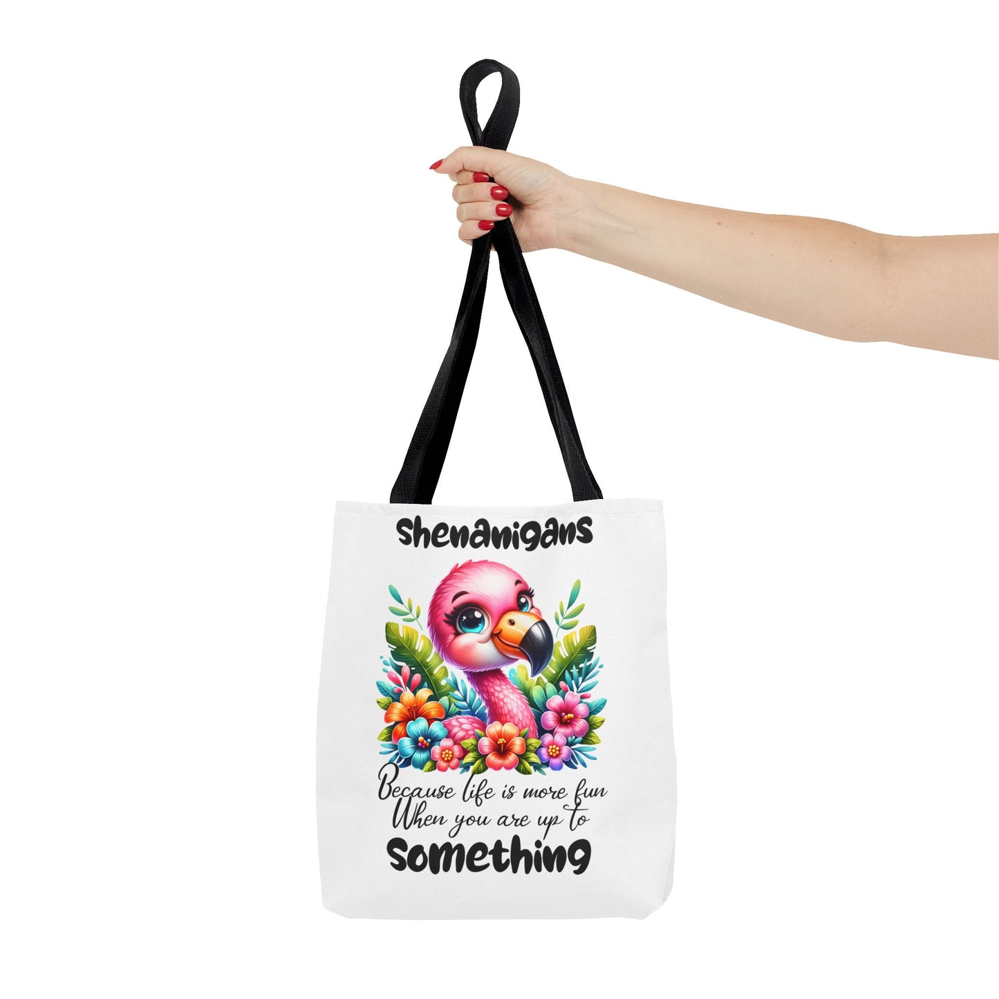 🌸 Flamingo & Floral Bliss – Bolso tote vibrante y divertido 🌺