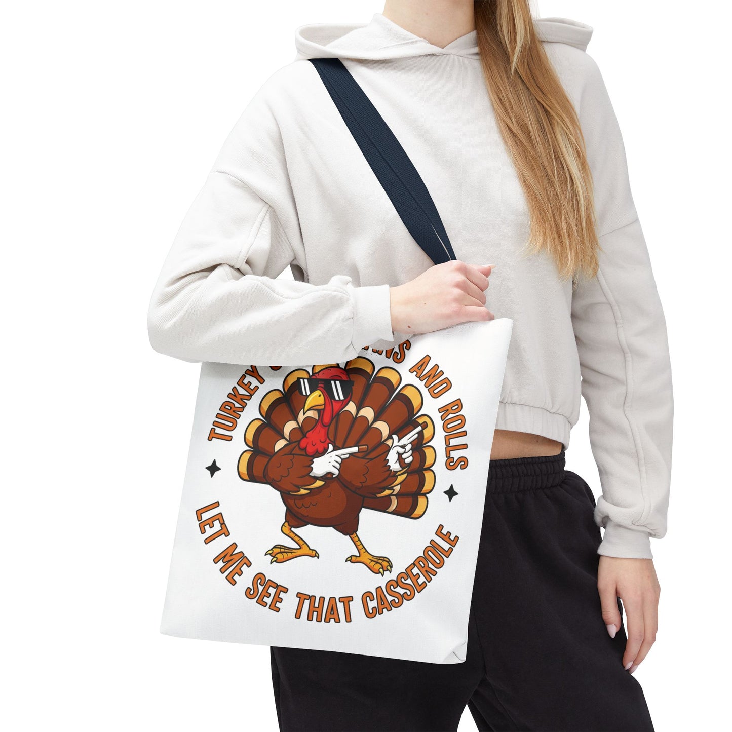 🦃 Thanksgiving Turkey Tote Bag – Let Me See That Casserole Style 🍠🎶