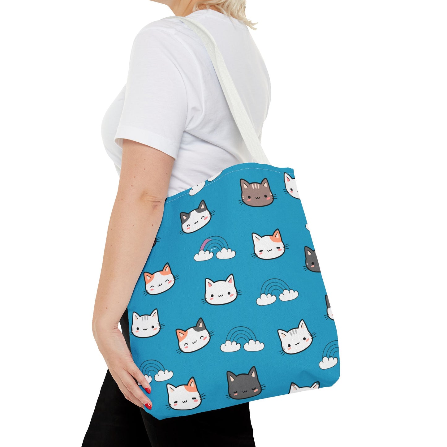 Bolsa de mano para gatos, regalo para amantes de los gatos, bolsa reutilizable, bolsa para mamá gata, ecológica, bolsa con estampado animal, diseño de gatito lindo, amante de las mascotas