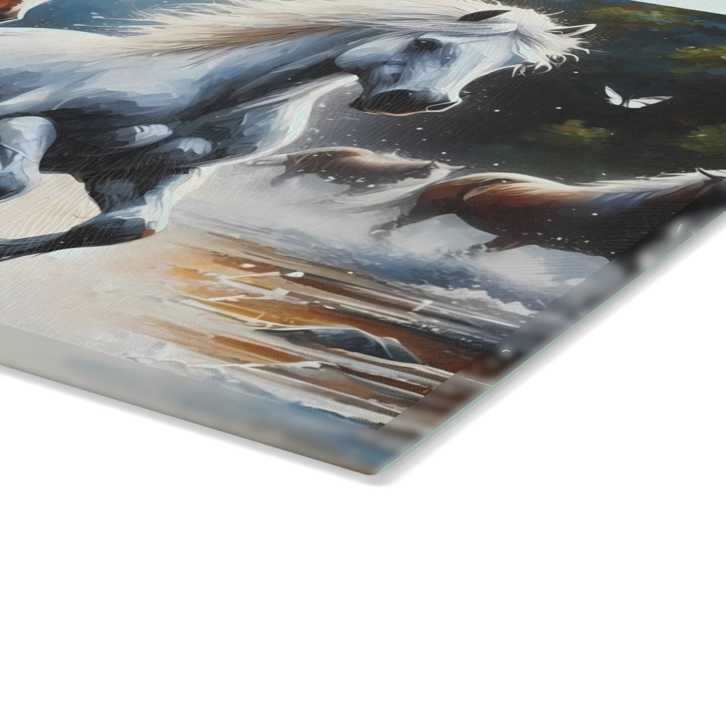 🐎 Wild Horses Cutting Board – Untamed Beauty for Your Rustic Kitchen