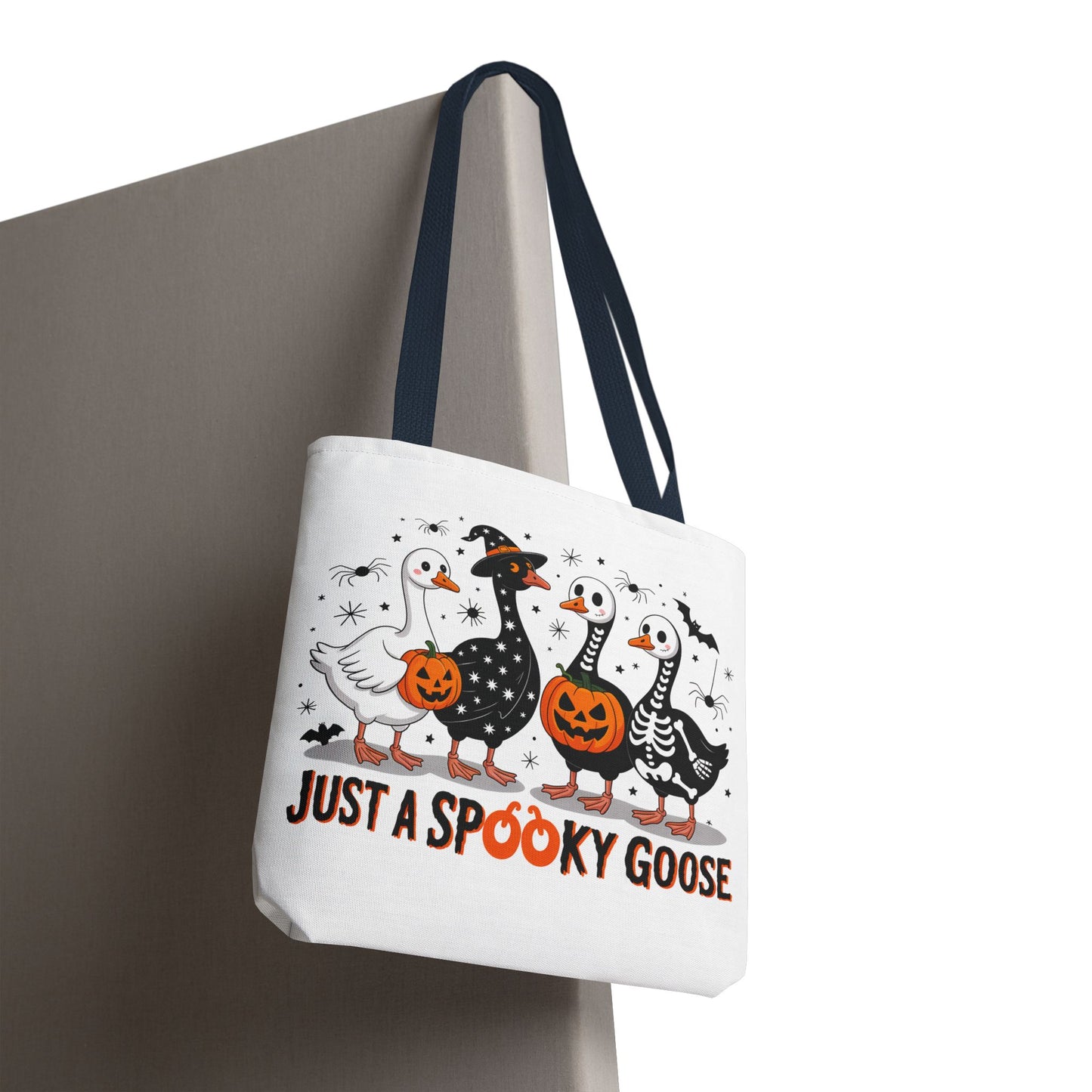 🦢 Just a Spooky Goose Tote Bag – Honkin’ Into Halloween 🎃👻