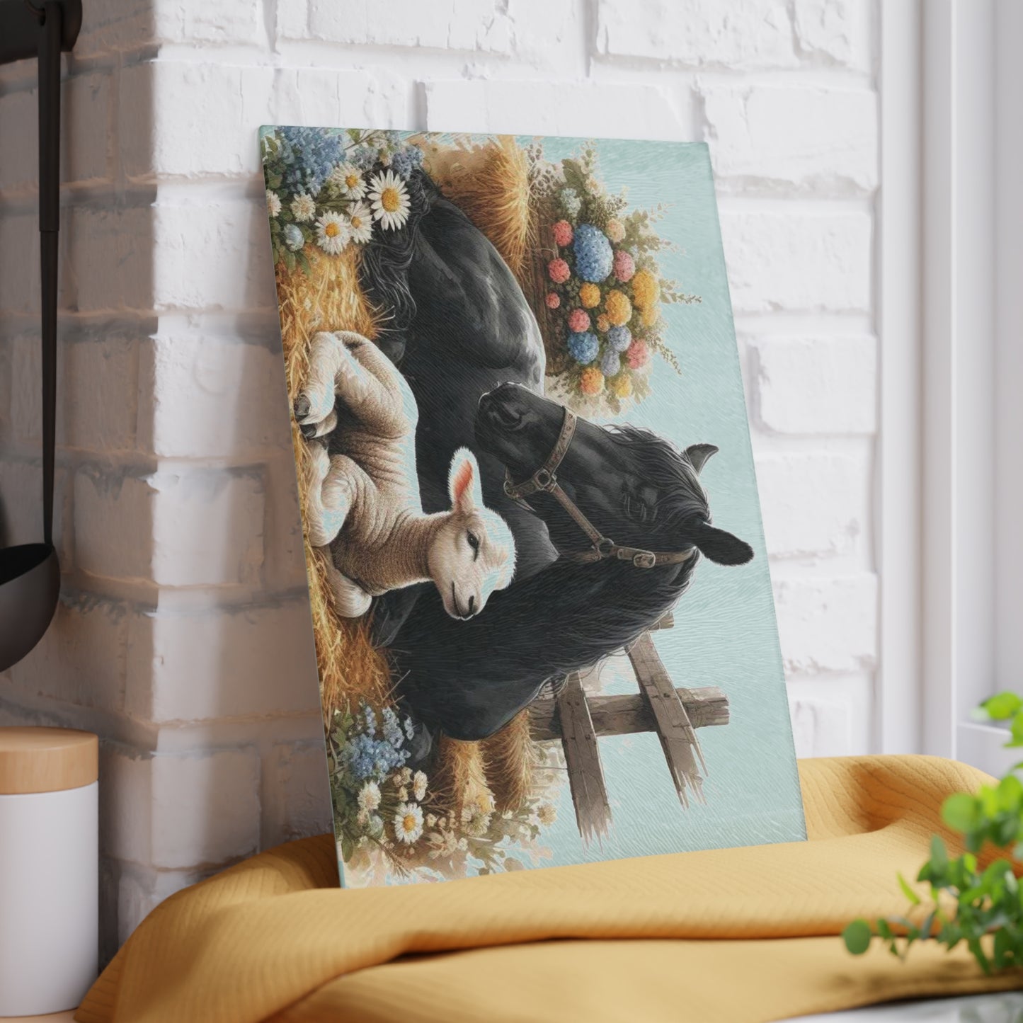 Horse cutting board, farm life decor, farmhouse design, nature-inspired gift, horse lover gift, rustic home accents Charcuterie Board, Lamb