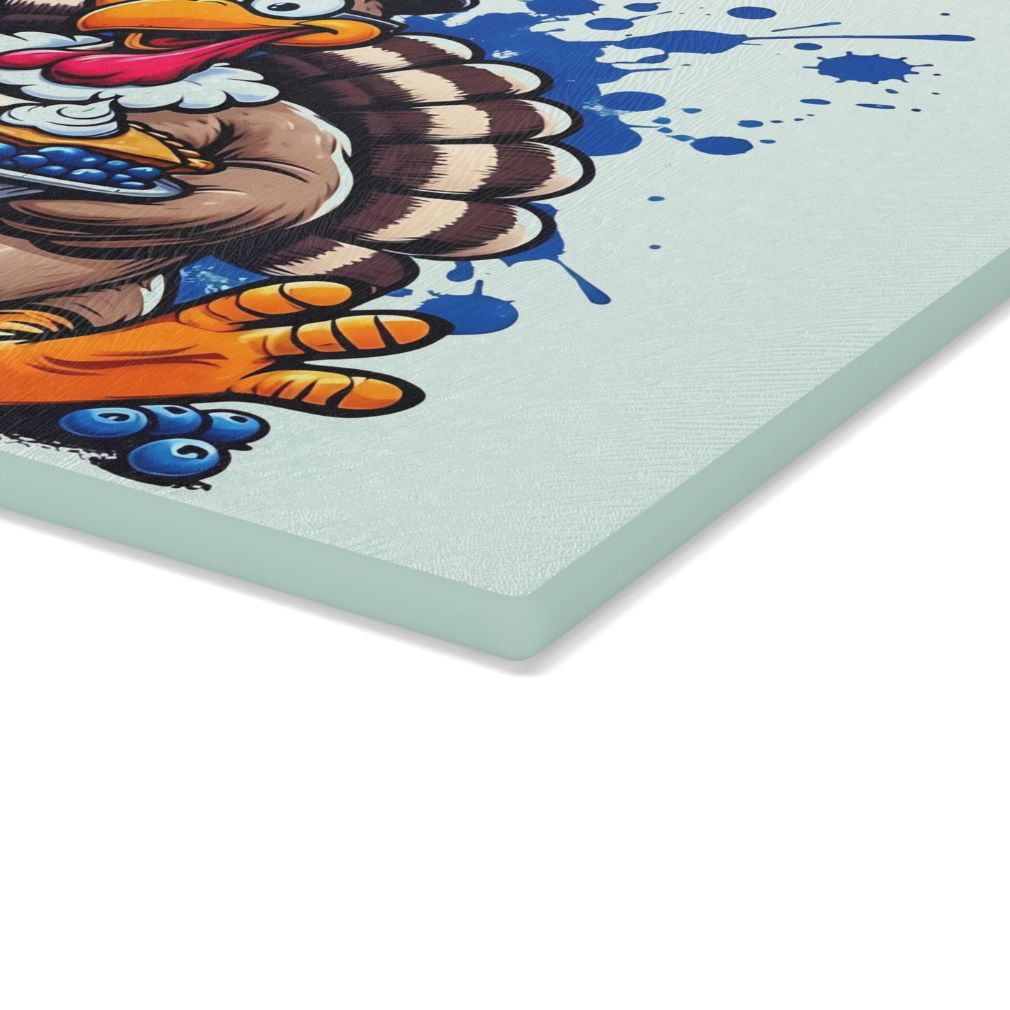 🦃🥧 Blueberry Pie Turkey Cutting Board – Fun Thanksgiving Kitchen Décor for the Holiday Table 🍽️🍇
