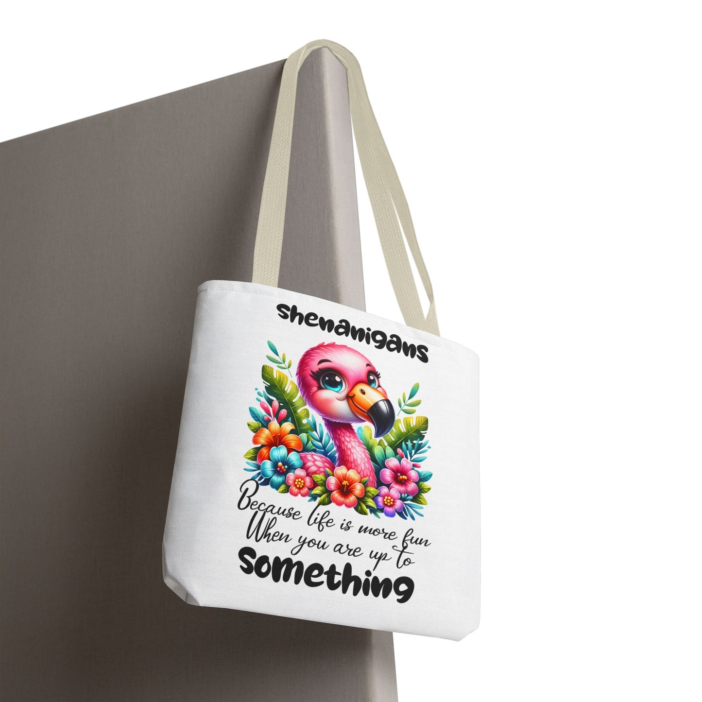 🌸 Flamingo & Floral Bliss – Bolso tote vibrante y divertido 🌺