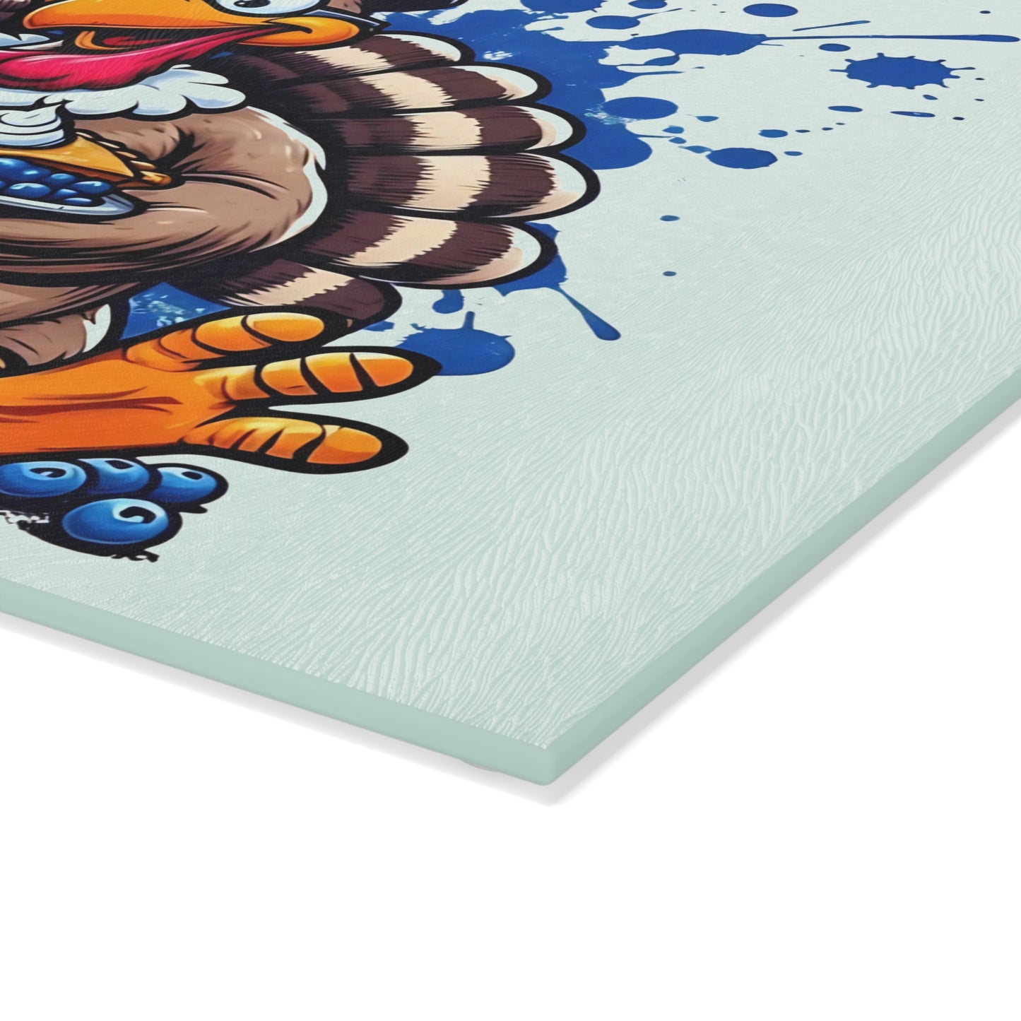 🦃🥧 Blueberry Pie Turkey Cutting Board – Fun Thanksgiving Kitchen Décor for the Holiday Table 🍽️🍇